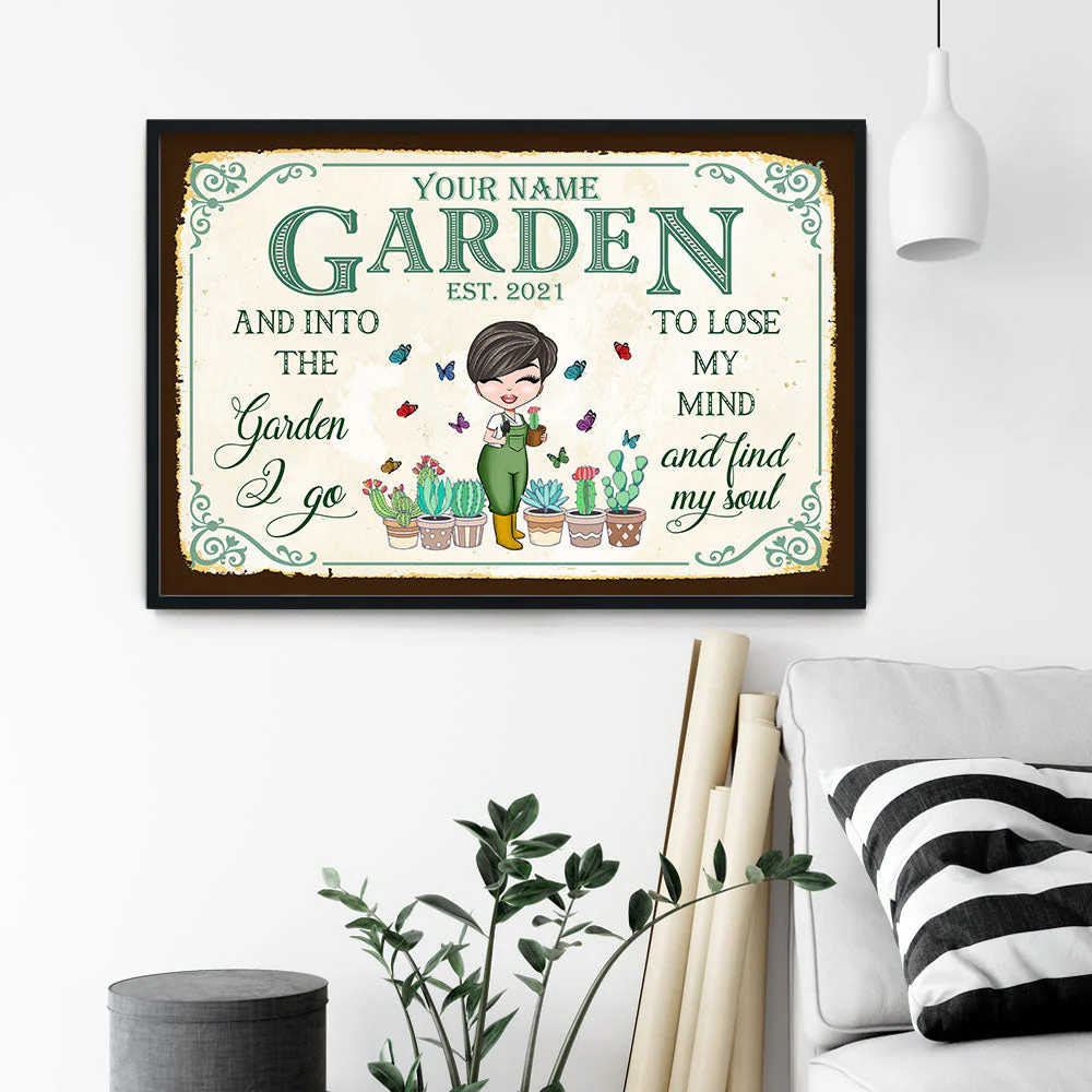 And Into The Garden I Go - Personalized Poster/Wrapped Canvas - Image 3
