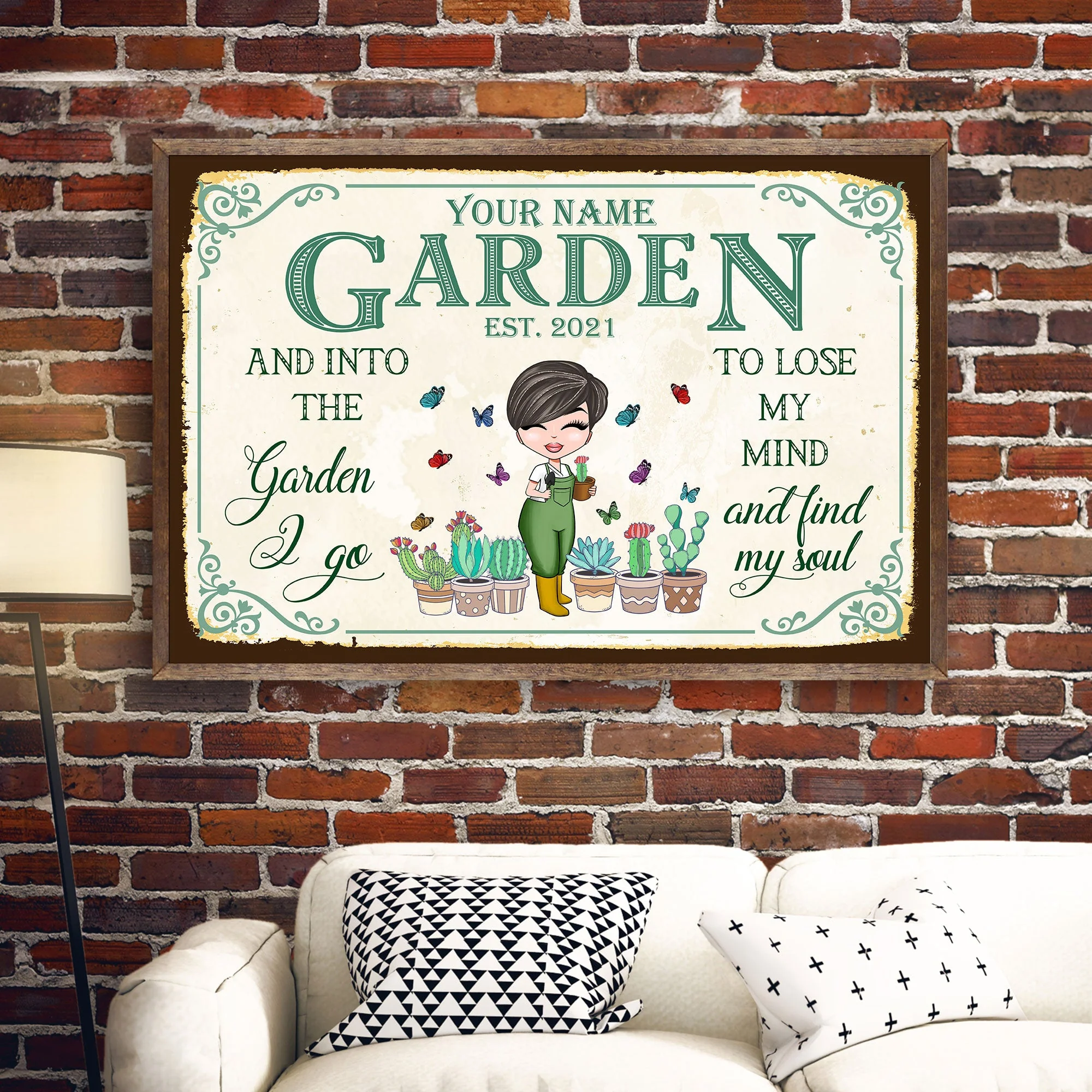 And Into The Garden I Go - Personalized Poster/Wrapped Canvas - Image 4