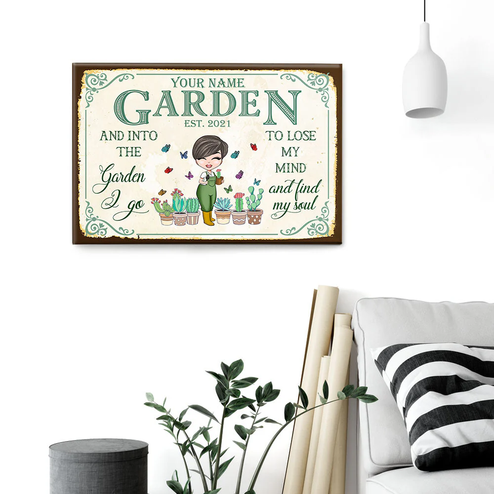 And Into The Garden I Go - Personalized Poster/Wrapped Canvas - Image 6