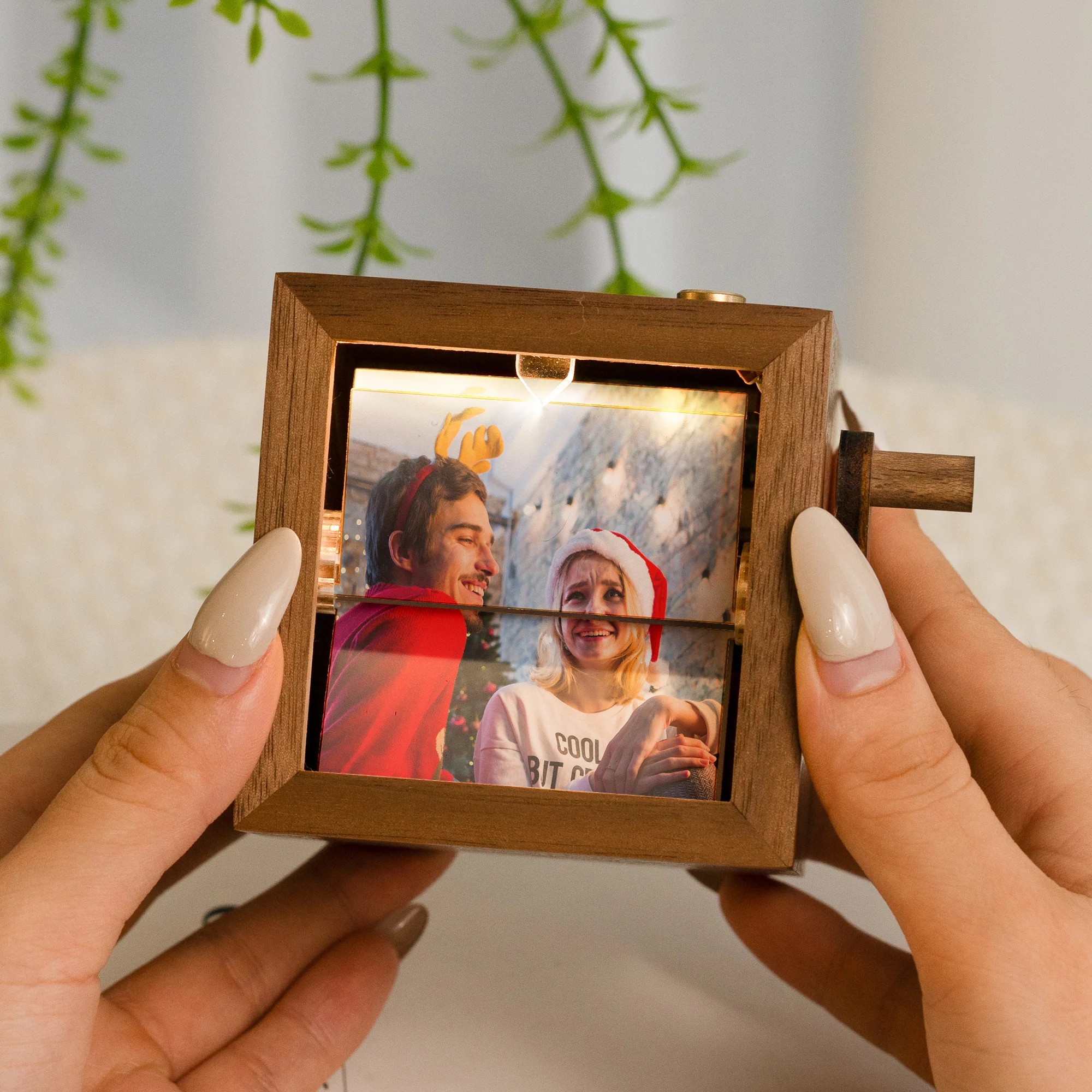 Anniversary Gift Couple Gift For Her/Him - Custom Photo Flipbook Frame - Image 2