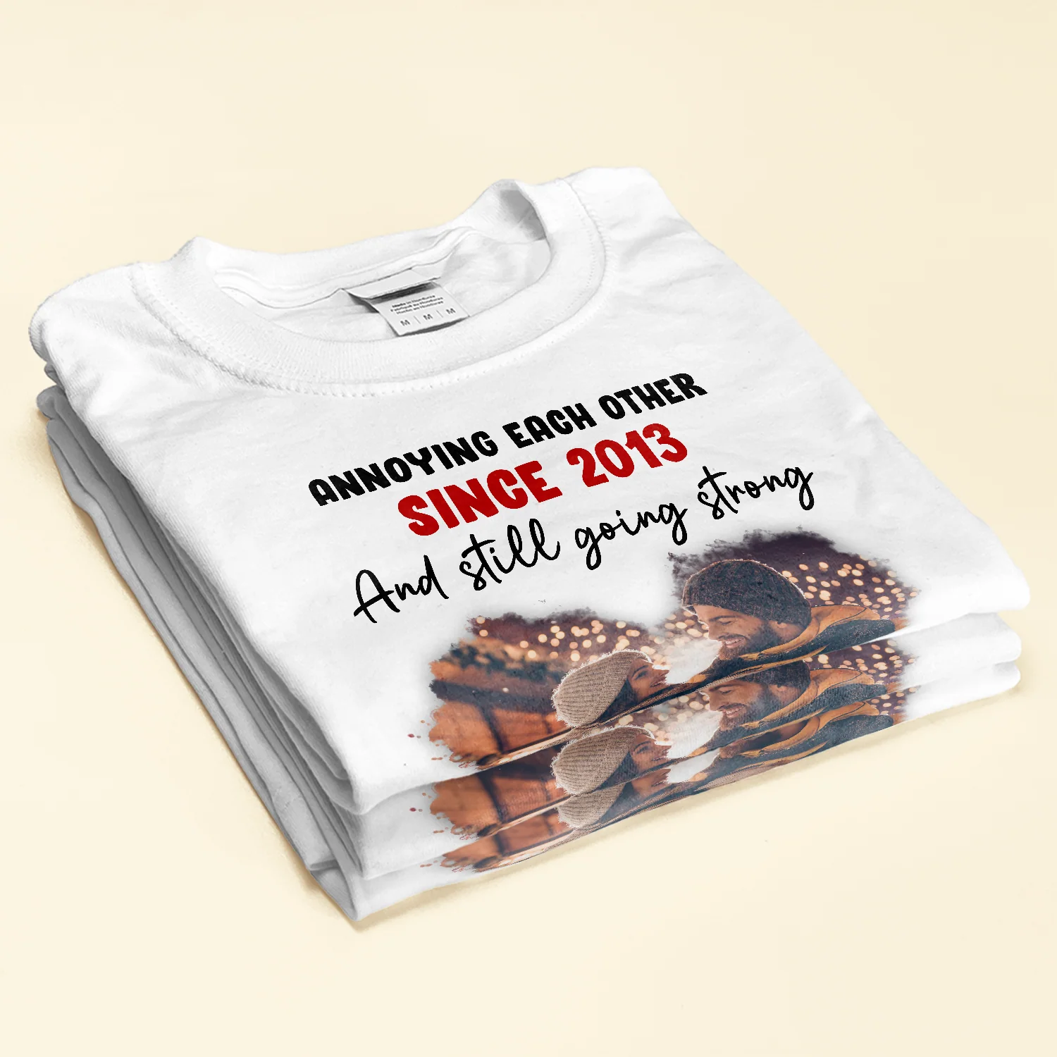 Annoying Each Other - Personalized Photo Matching Shirt - Image 3