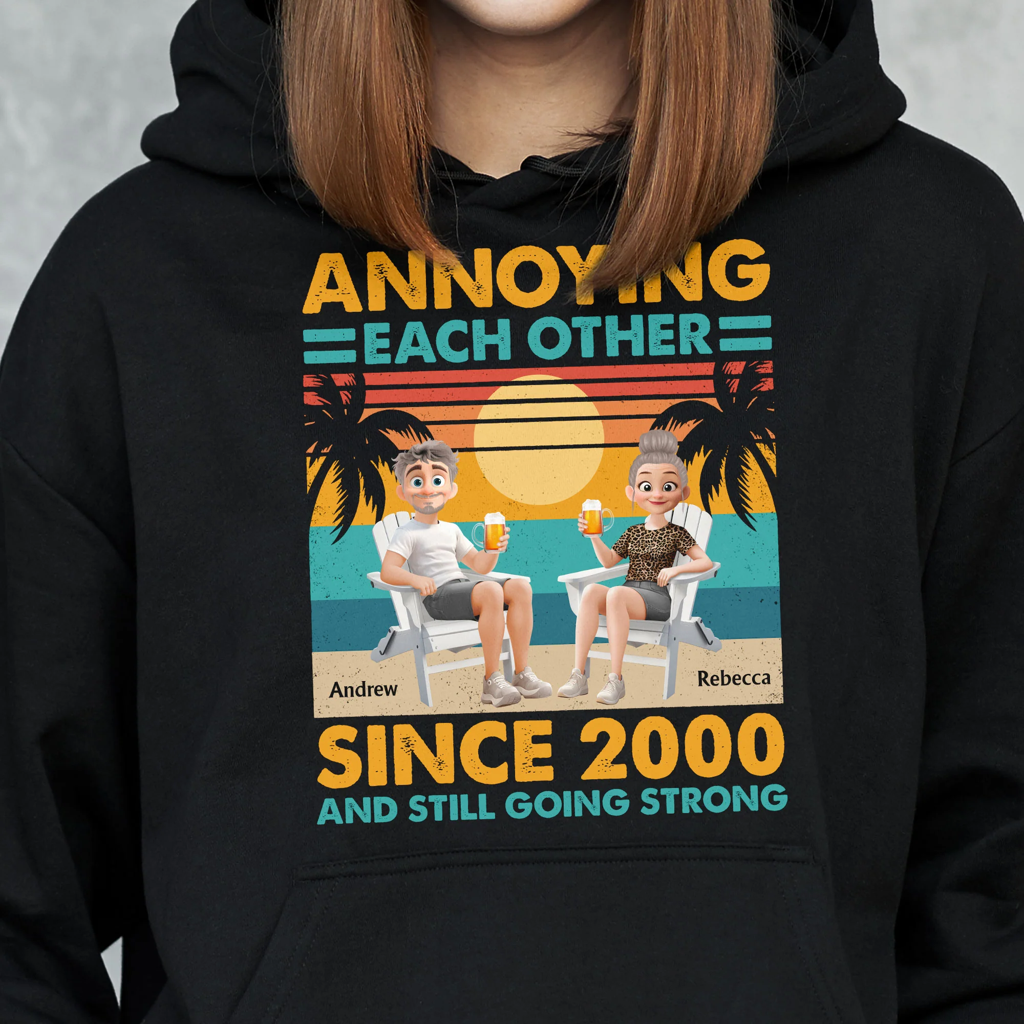 Annoying Each Other Since & Still Going Strong - Personalized Couple Matching Shirts - Image 8