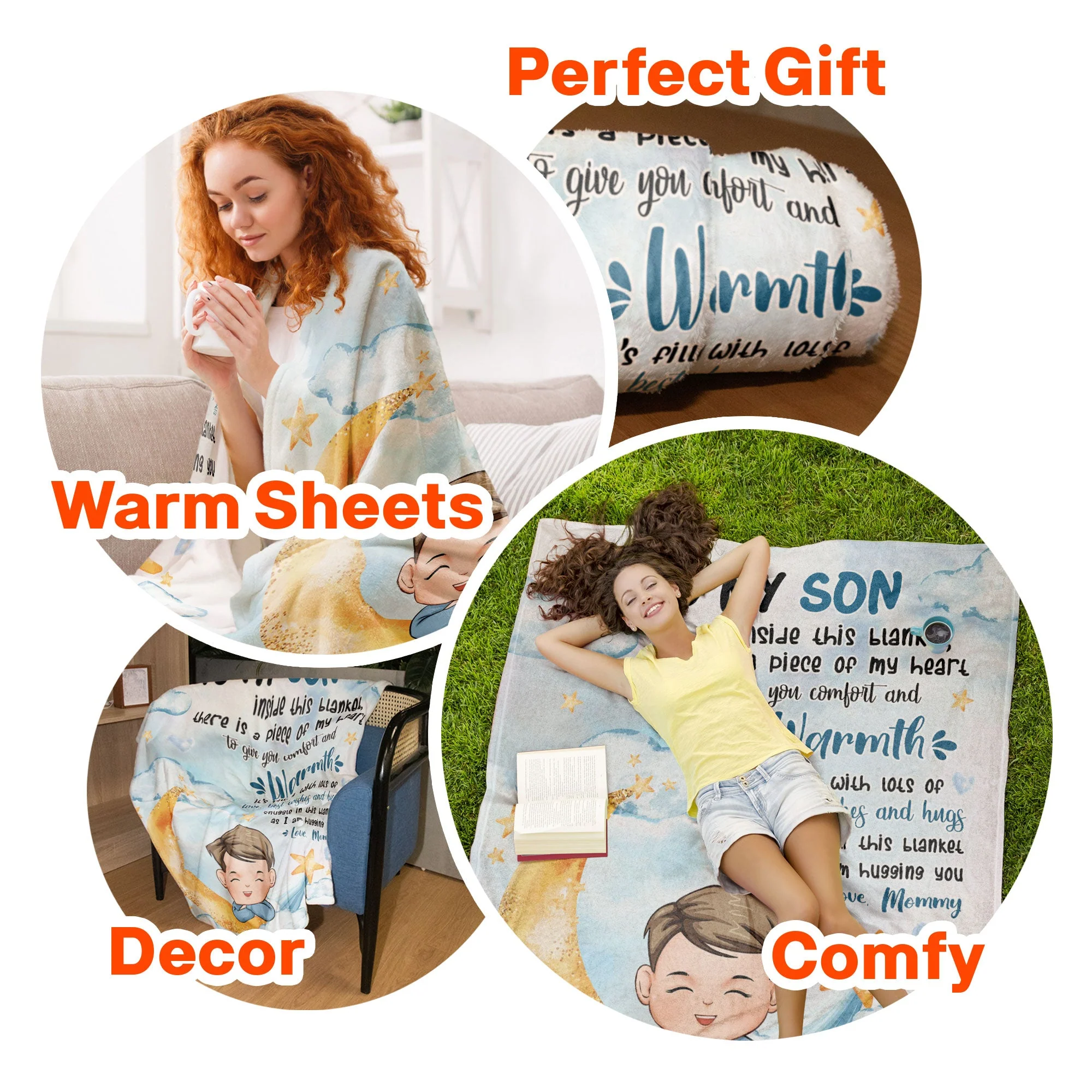 As I'm Hugging You - Personalized Blanket - Image 6