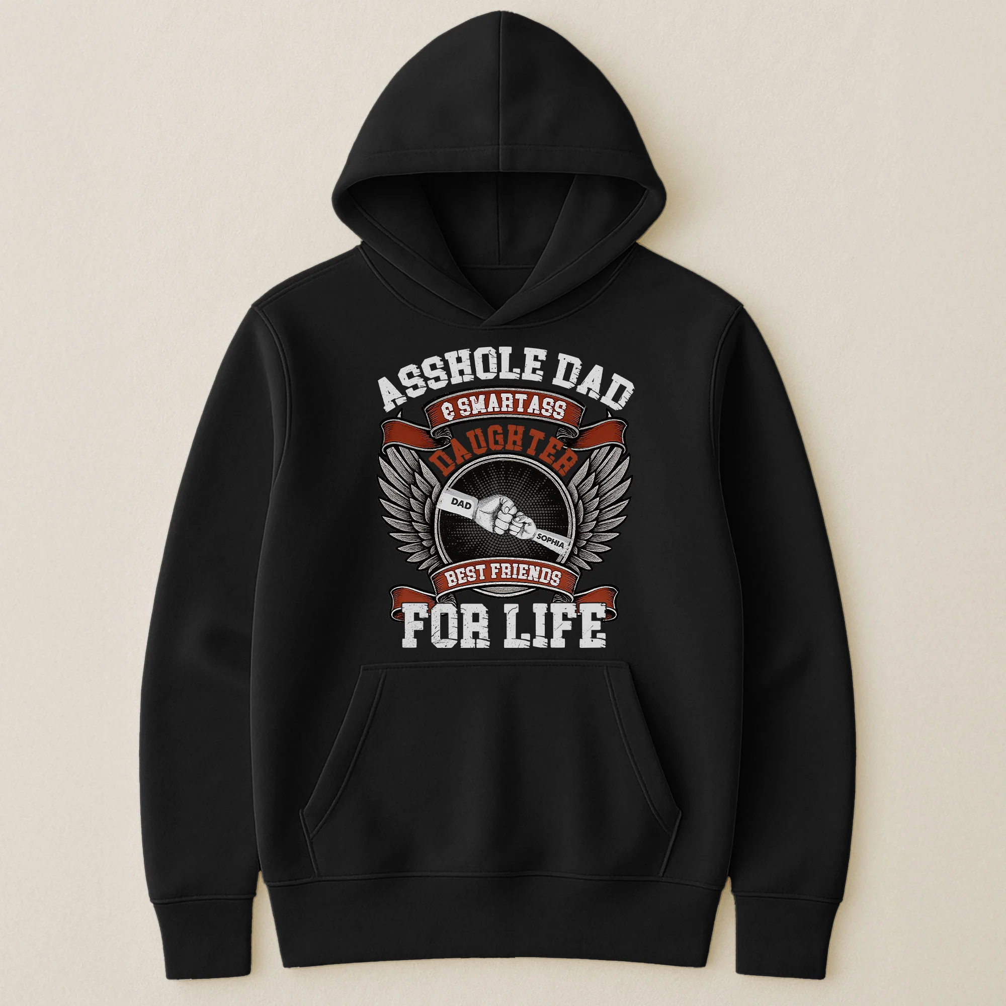 Asshole Dad And Smartass Daughter - Personalized Shirt - Image 5