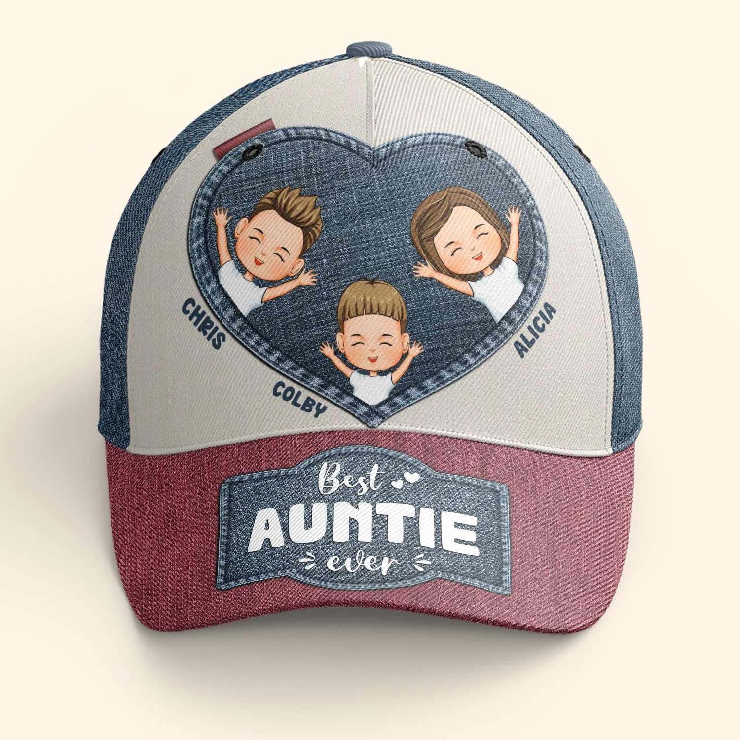 Auntie Cap Gift For Auntie - Personalized Classic Cap - Image 2