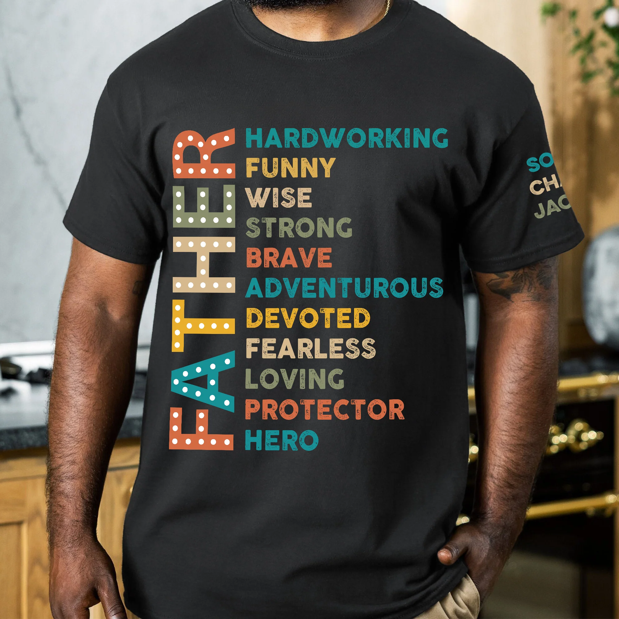 Awesome Father - Personalized Shirt - Image 4