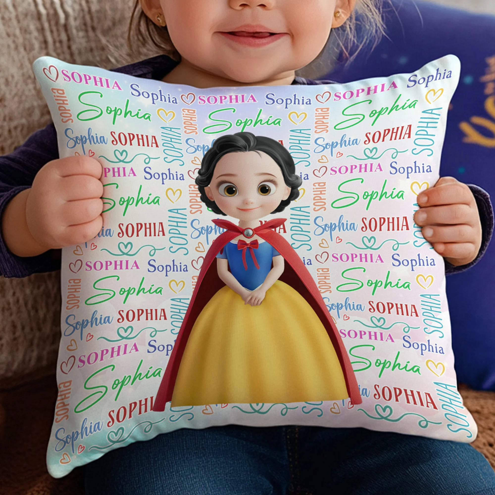 Baby Girl Princess - Personalized Pillow (Insert Included) - Image 2