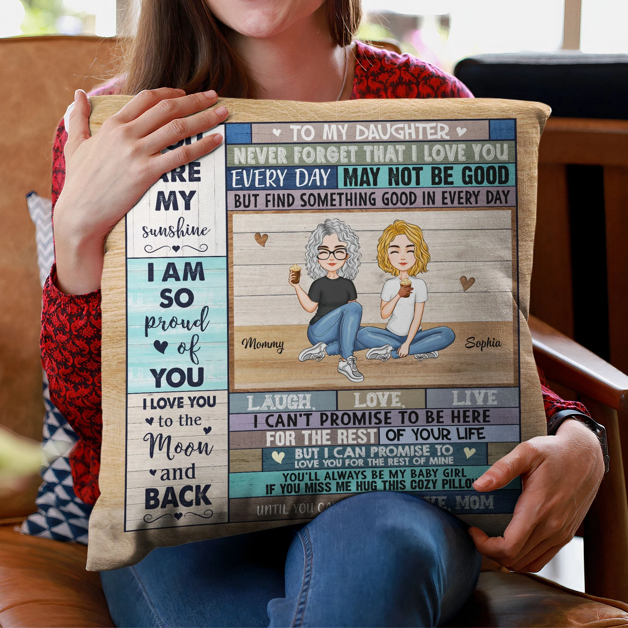 Baby - I'm So Proud Of You - Personalized Pillow (Insert Included) - Christmas, New Year, Loving Gift Gift For Your Daughters, Your Sons, Your Baby Girl, Your Baby Boy - Image 3