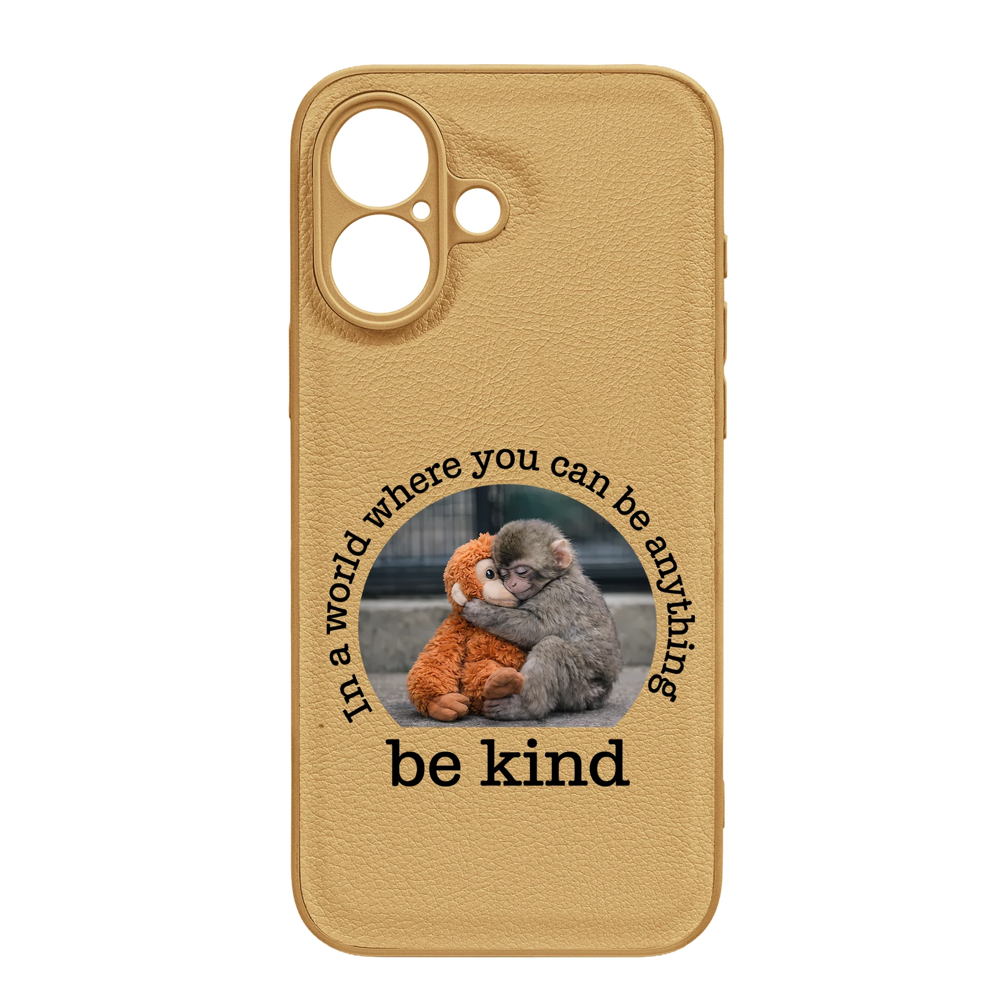 Baby Punch Monkey - Be Kind, Punch The Abandoned Baby Monkey Gift For Animal Lover - Leather Phone Case - Image 32