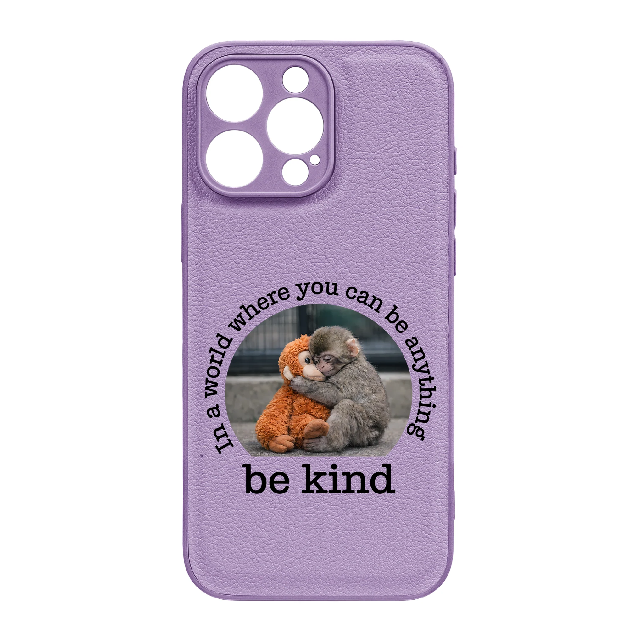 Baby Punch Monkey - Be Kind, Punch The Abandoned Baby Monkey Gift For Animal Lover - Leather Phone Case - Image 36