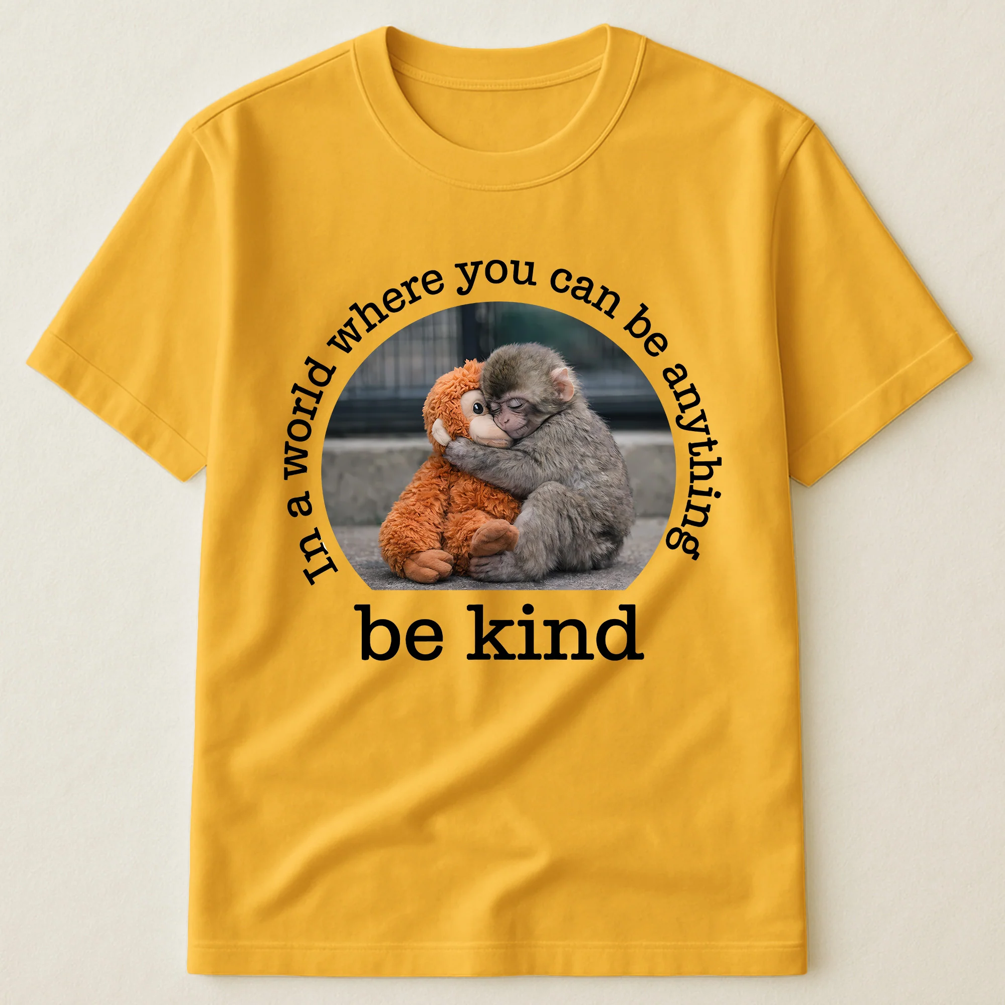 Baby Punch Monkey - Be Kind, Punch The Abandoned Baby Monkey Gift For Animal Lover - Shirt - Image 6