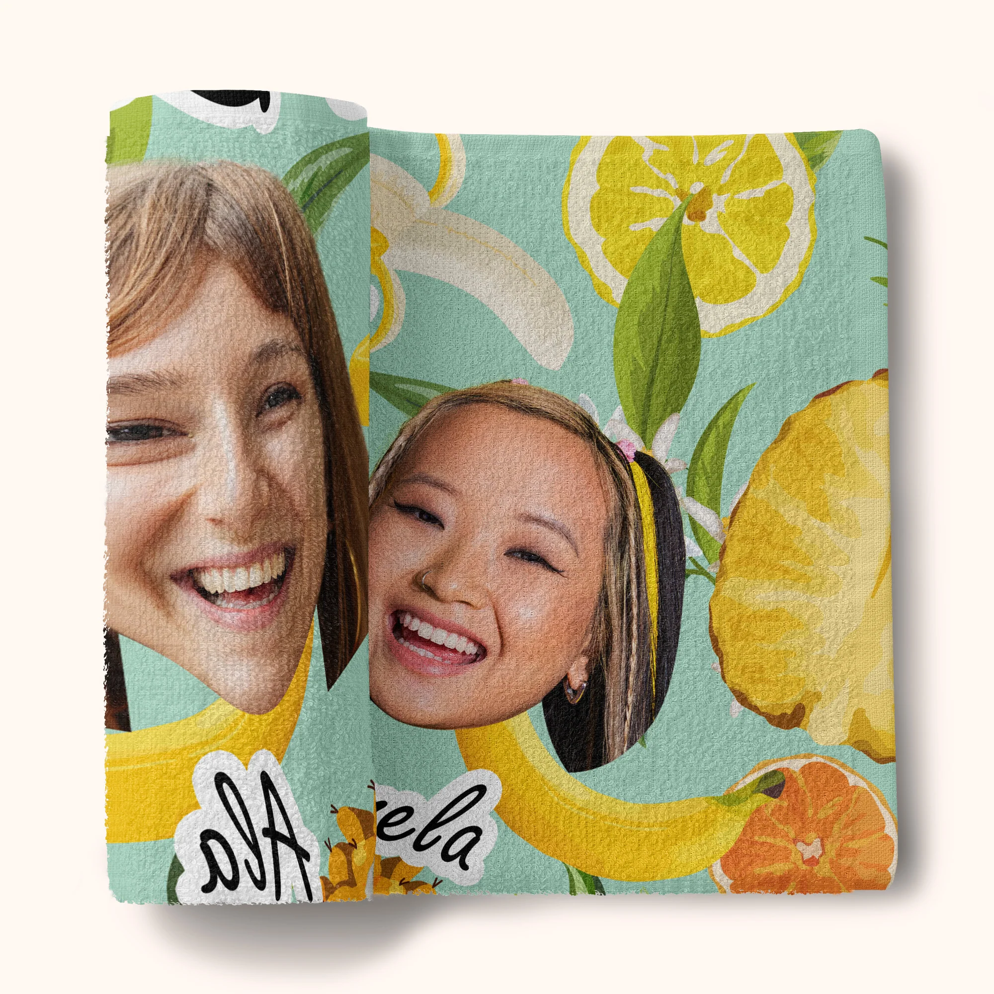 Bachelorette Party Towel Gift For Friends - Personalized Photo Beach Towel - Image 8