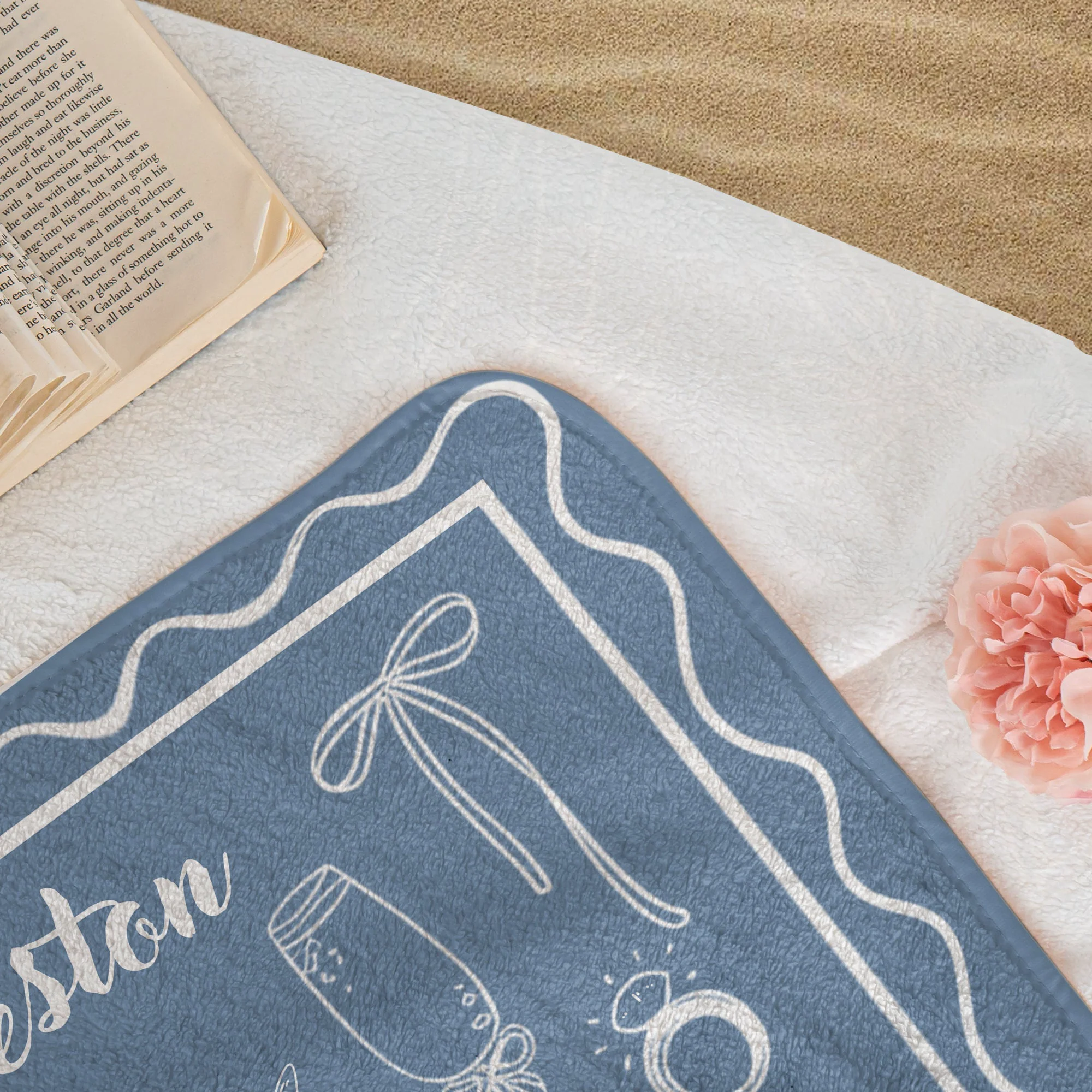 Bachelorette Party Trip Gift Bride Beach Towel - Personalized Towel - Image 3