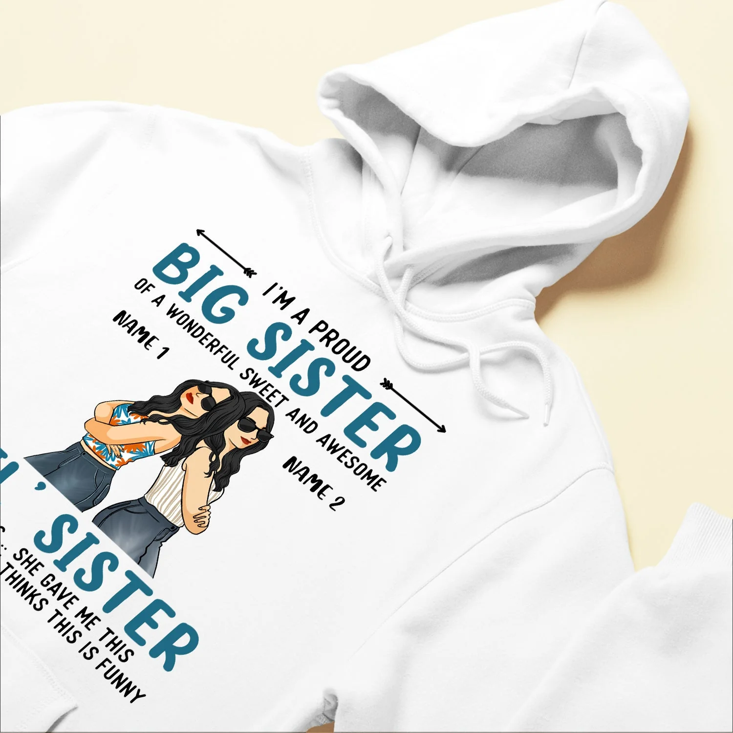 Back To Back Proud Sisters - Personalized Shirt - Gifts For Sisters - Image 6