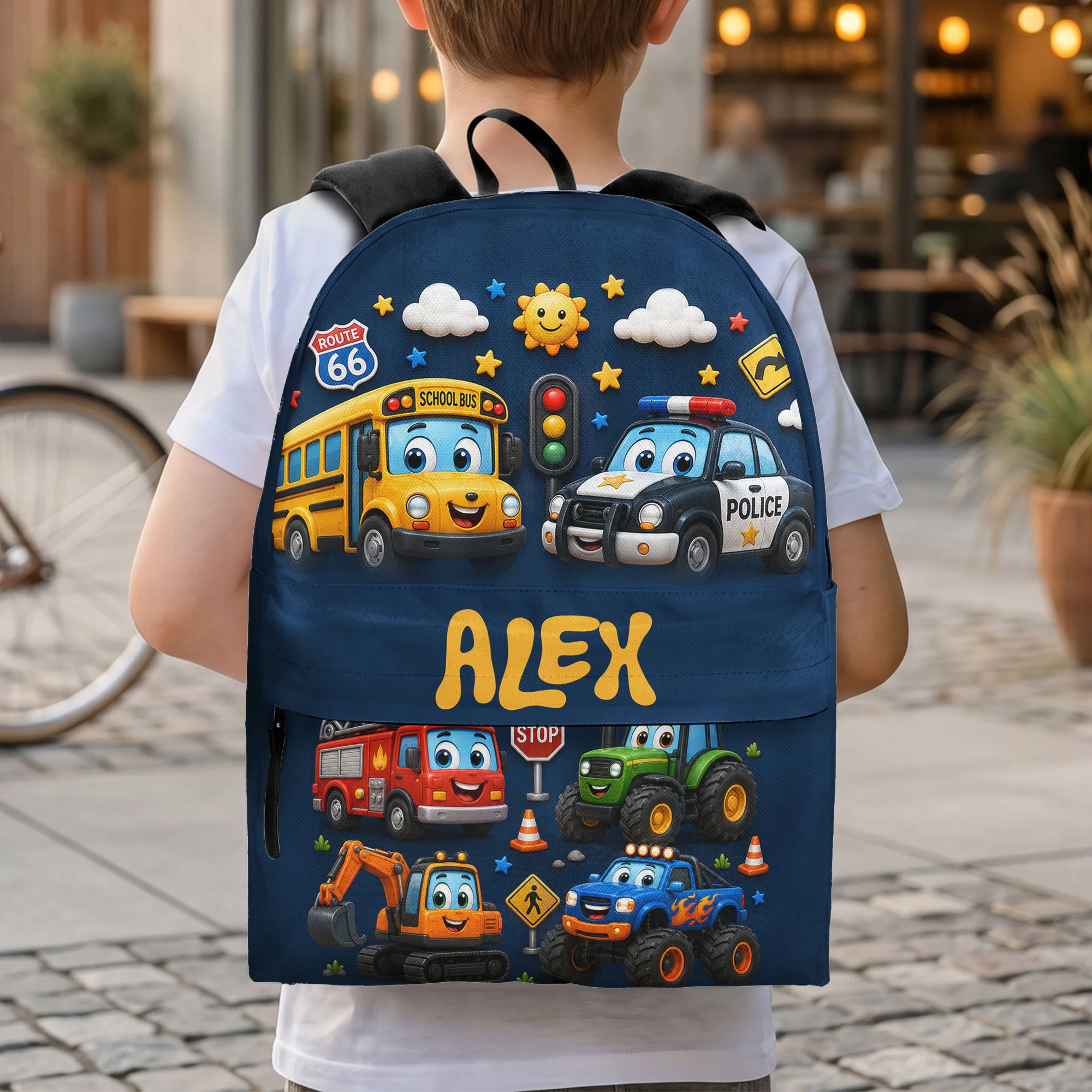 Back To School Kid - Personalized Backpack - Image 3