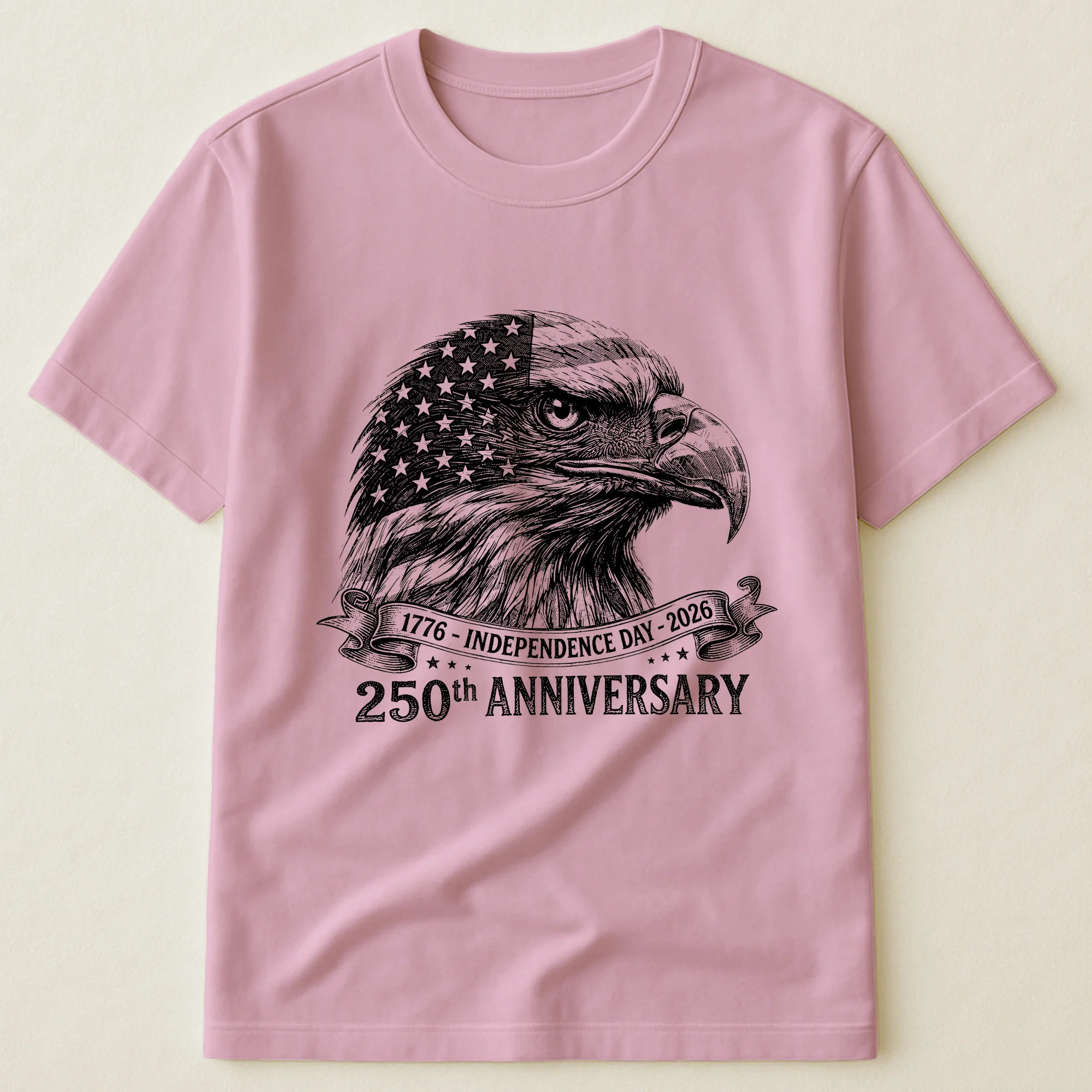 Bald Eagle Usa 250Th Anniversary Monochrome - Shirt - Image 15