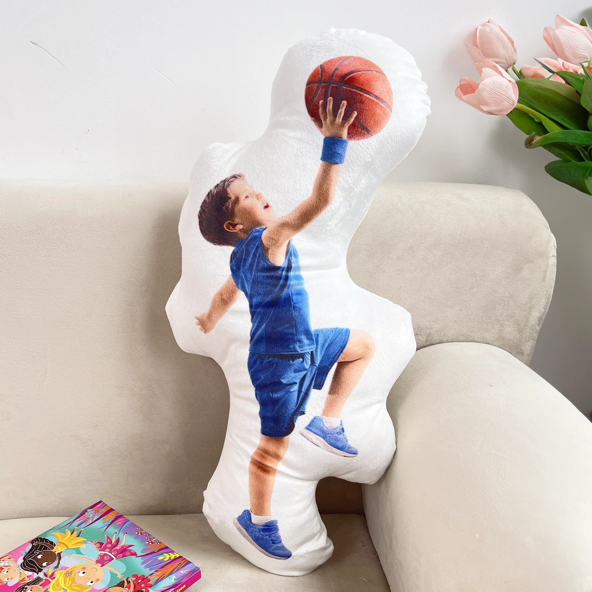 Ballerina Girl Ballet Dancing Daughters, Granddaughters - Personalized Photo Custom Shaped Pillow - Image 5