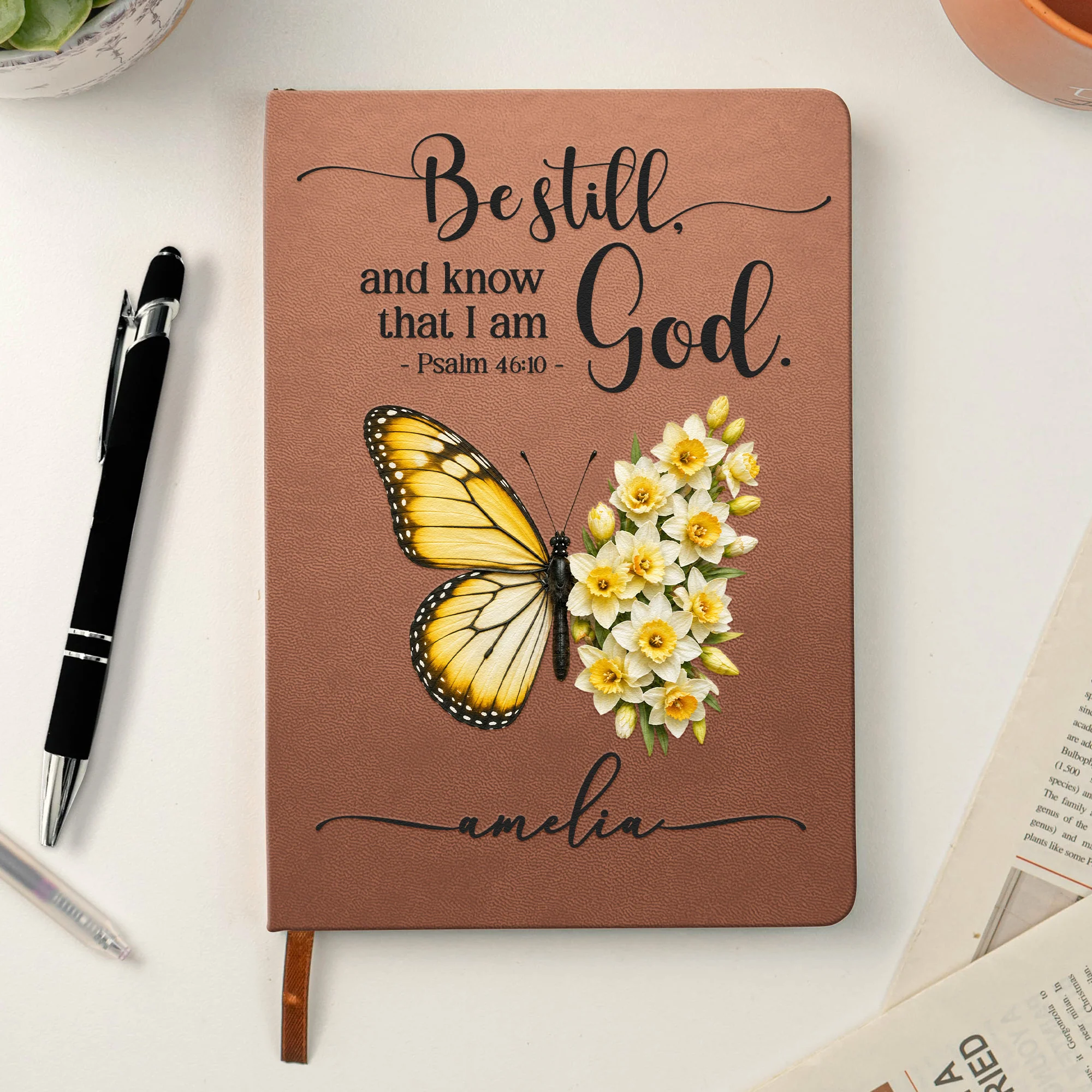 Be Still And Know That I Am God Bible Study Prayer Journal - Personalized Journal - Image 2