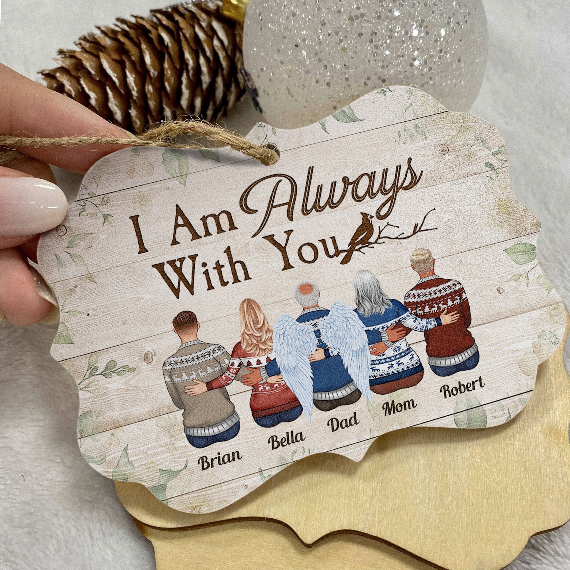 Because Someone We Love Is In Heaven - Personalized Memorial Ornament - Image 10