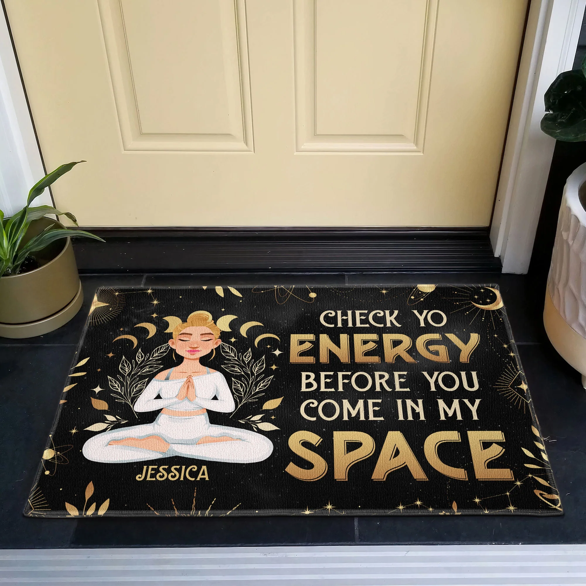Before Coming In My Space - Personalized Doormat - Image 4