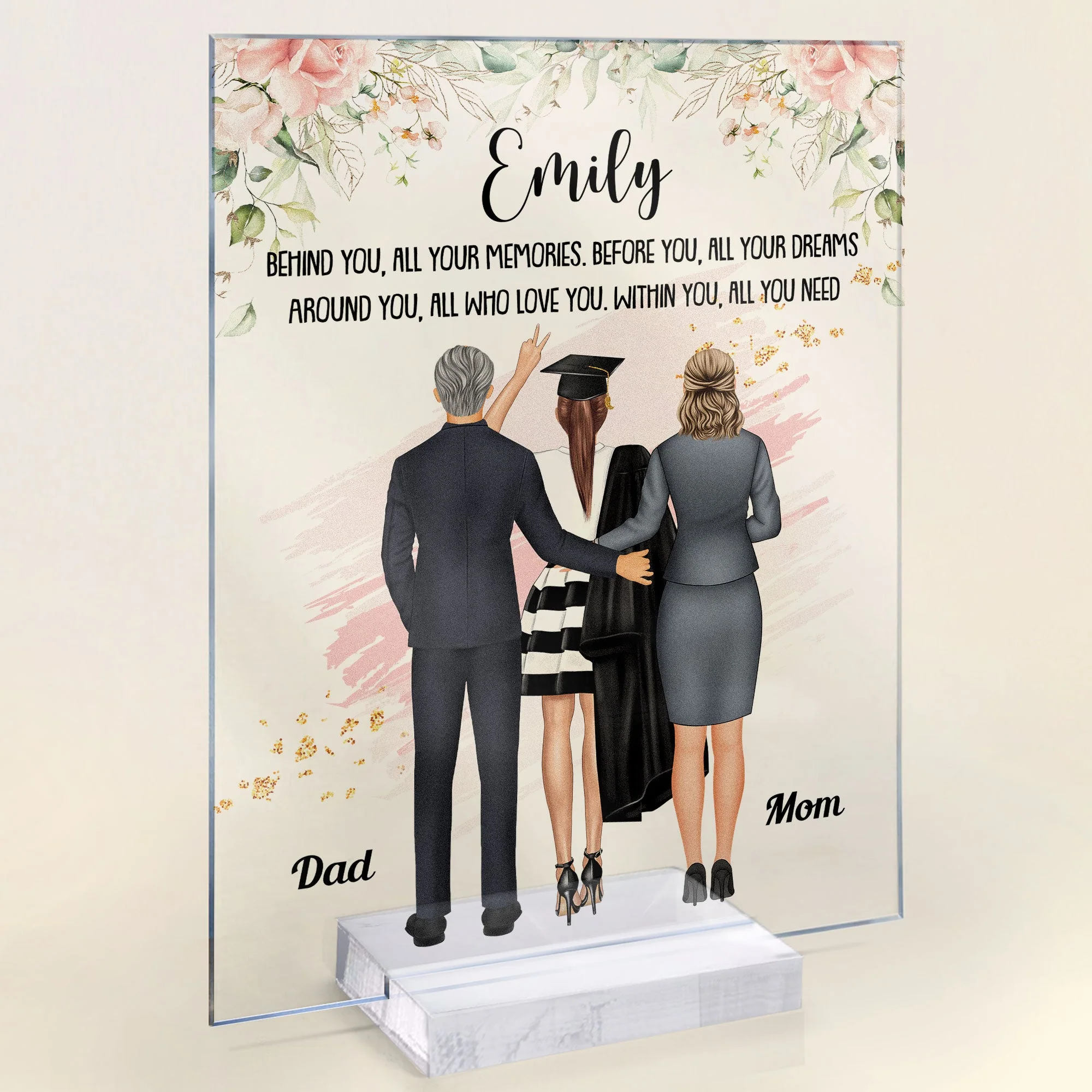 Before You All Your Dreams - Personalized Acrylic Plaque - Image 2