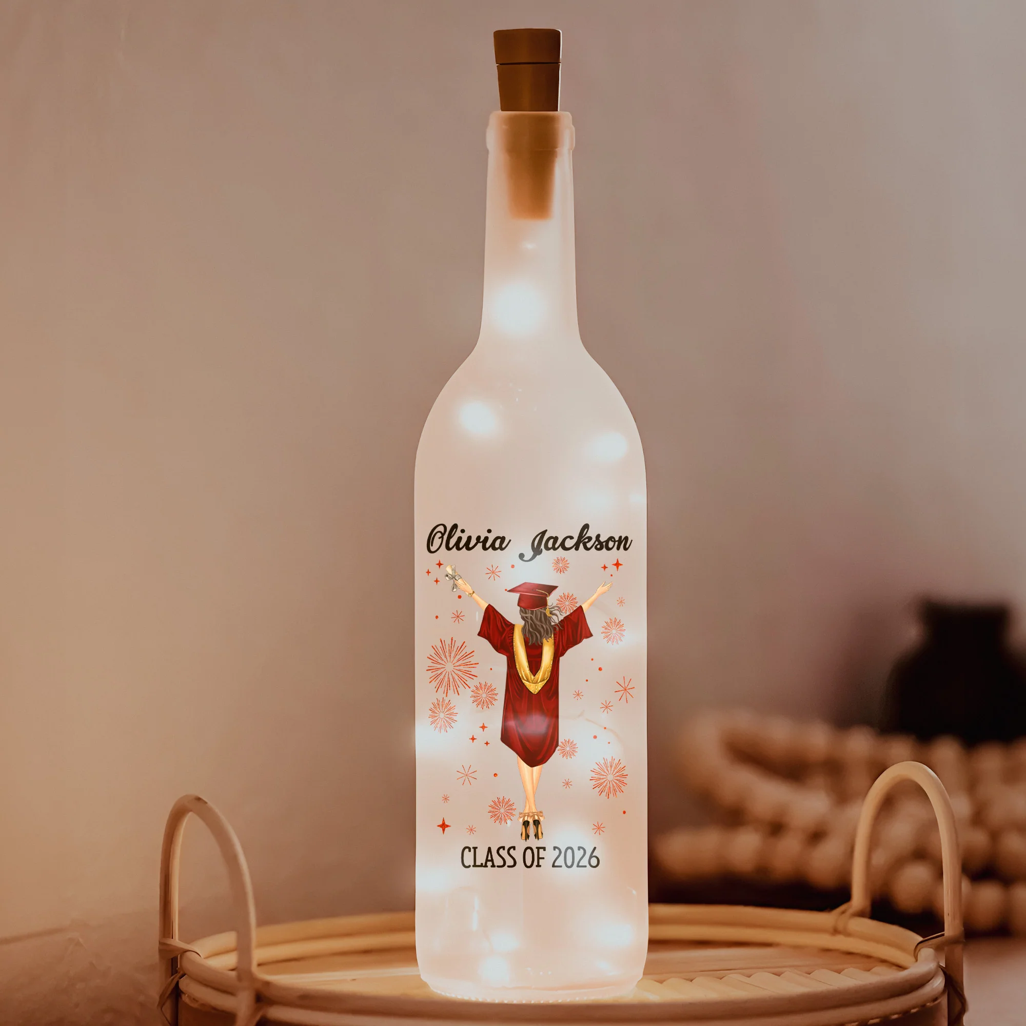 Behind You All Your Memories - Personalized Bottle Lamp - Image 2
