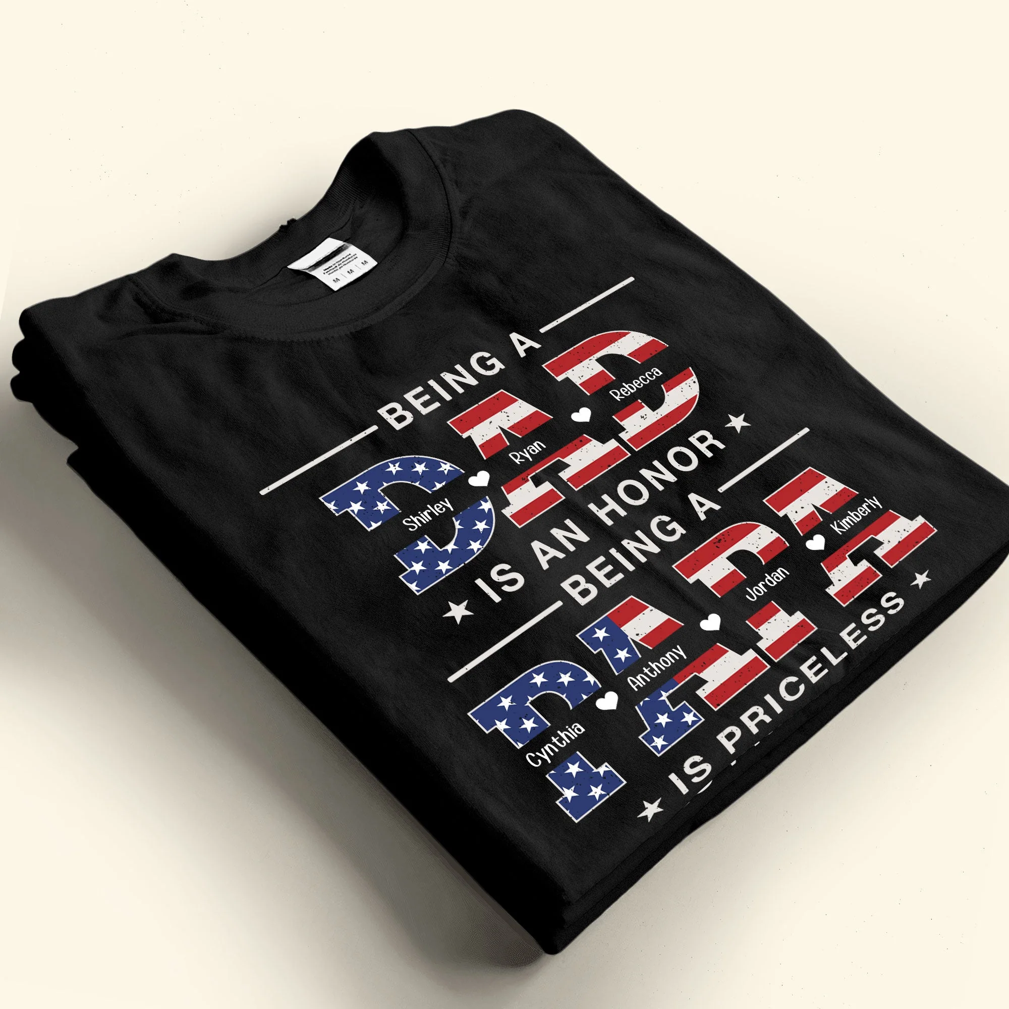 Being A Dad Is An Honor - Personalized Shirt - Image 4