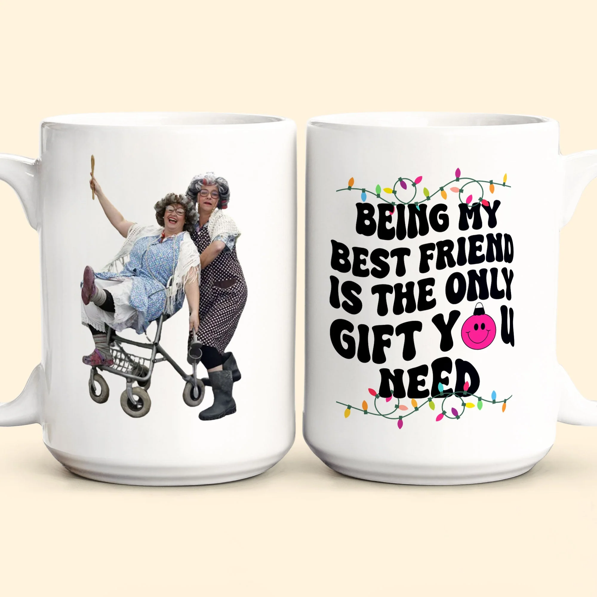 Being My Bestie Is The Only Gift You Need - Personalized Photo Mug - Image 2