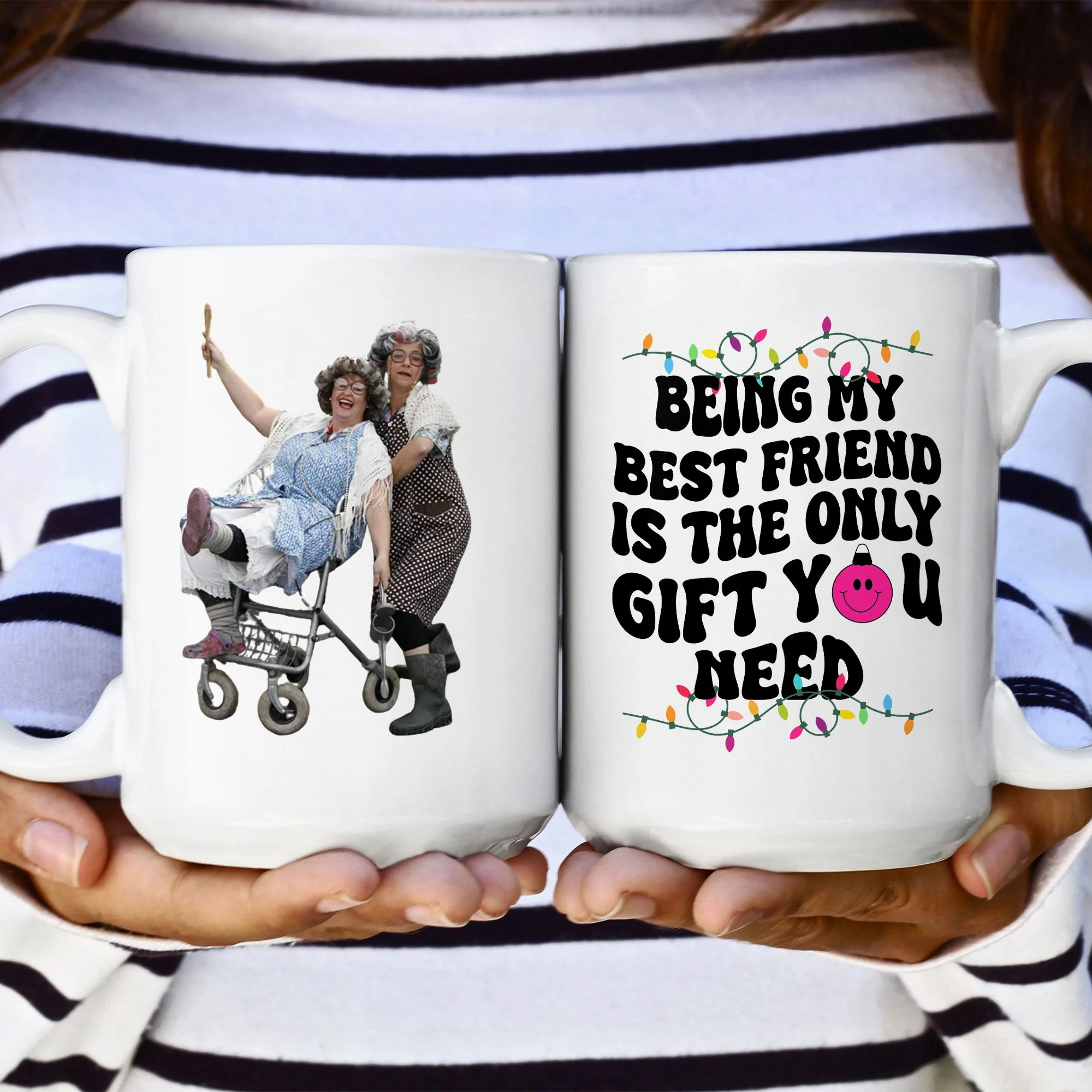 Being My Bestie Is The Only Gift You Need - Personalized Photo Mug - Image 4