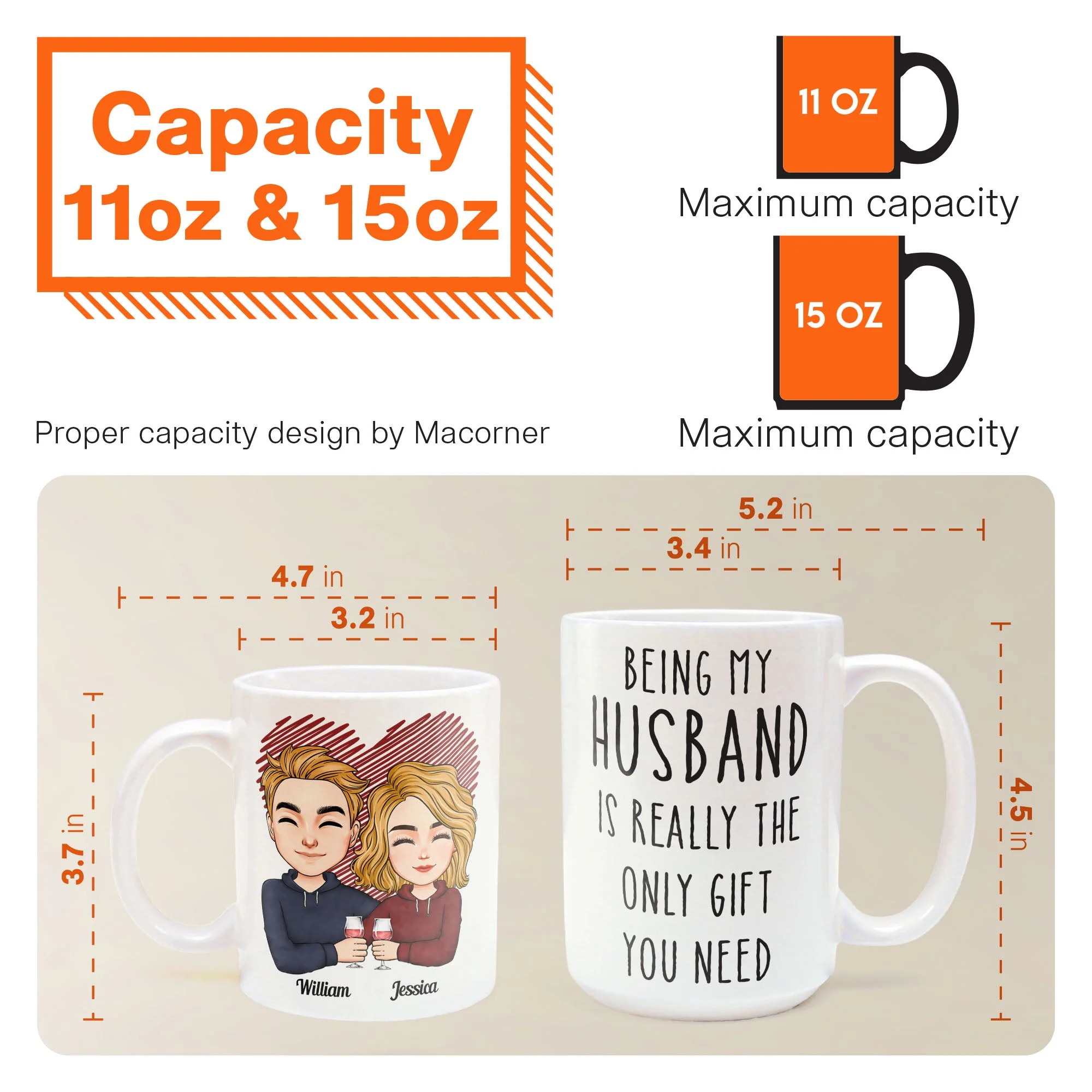 Being My Husband Is Really The Only Gift You Need - Personalized Mug - Image 9