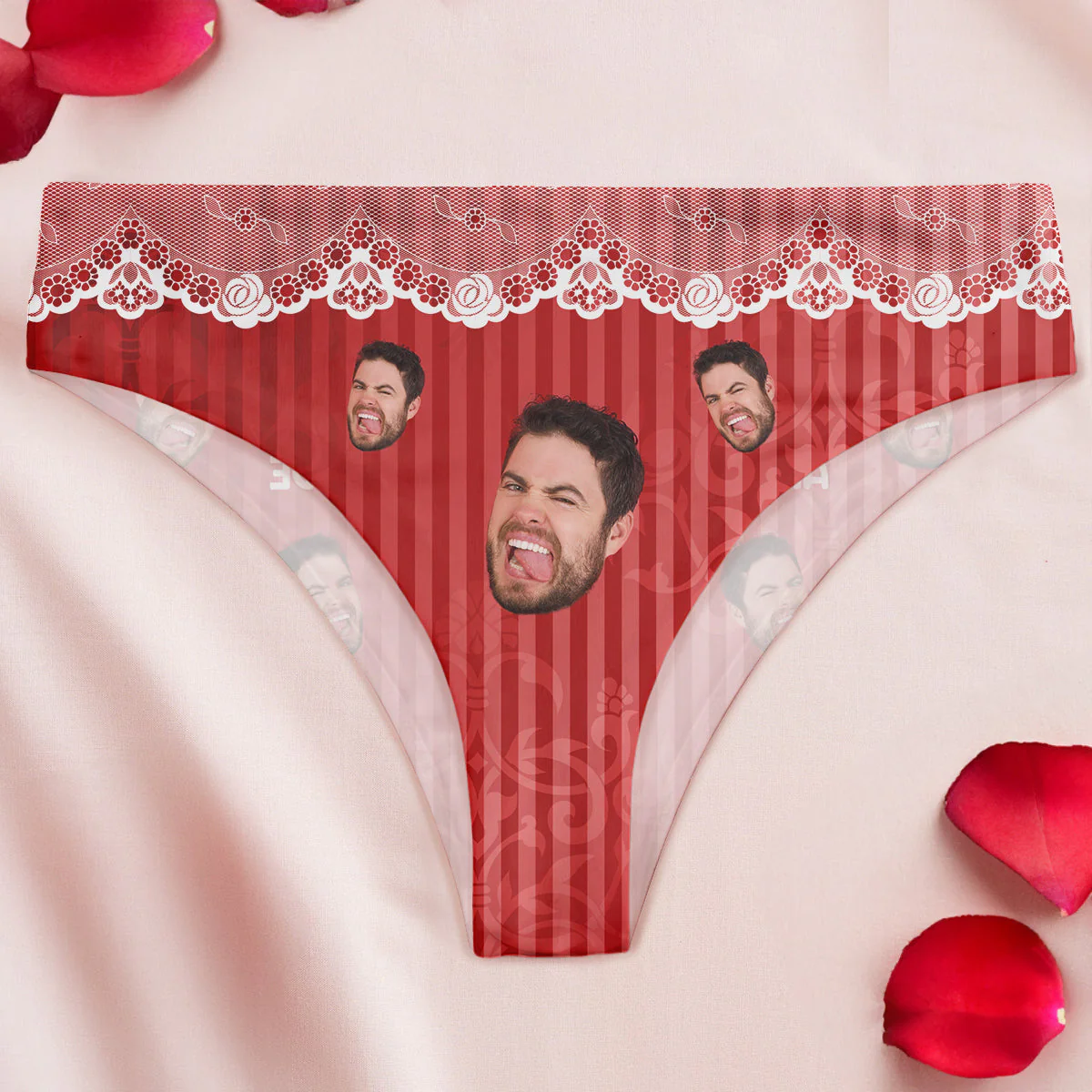 Bend Me Over And Pull Them To The Side - Personalized Photo Women's Low-Waisted Brief - Image 2