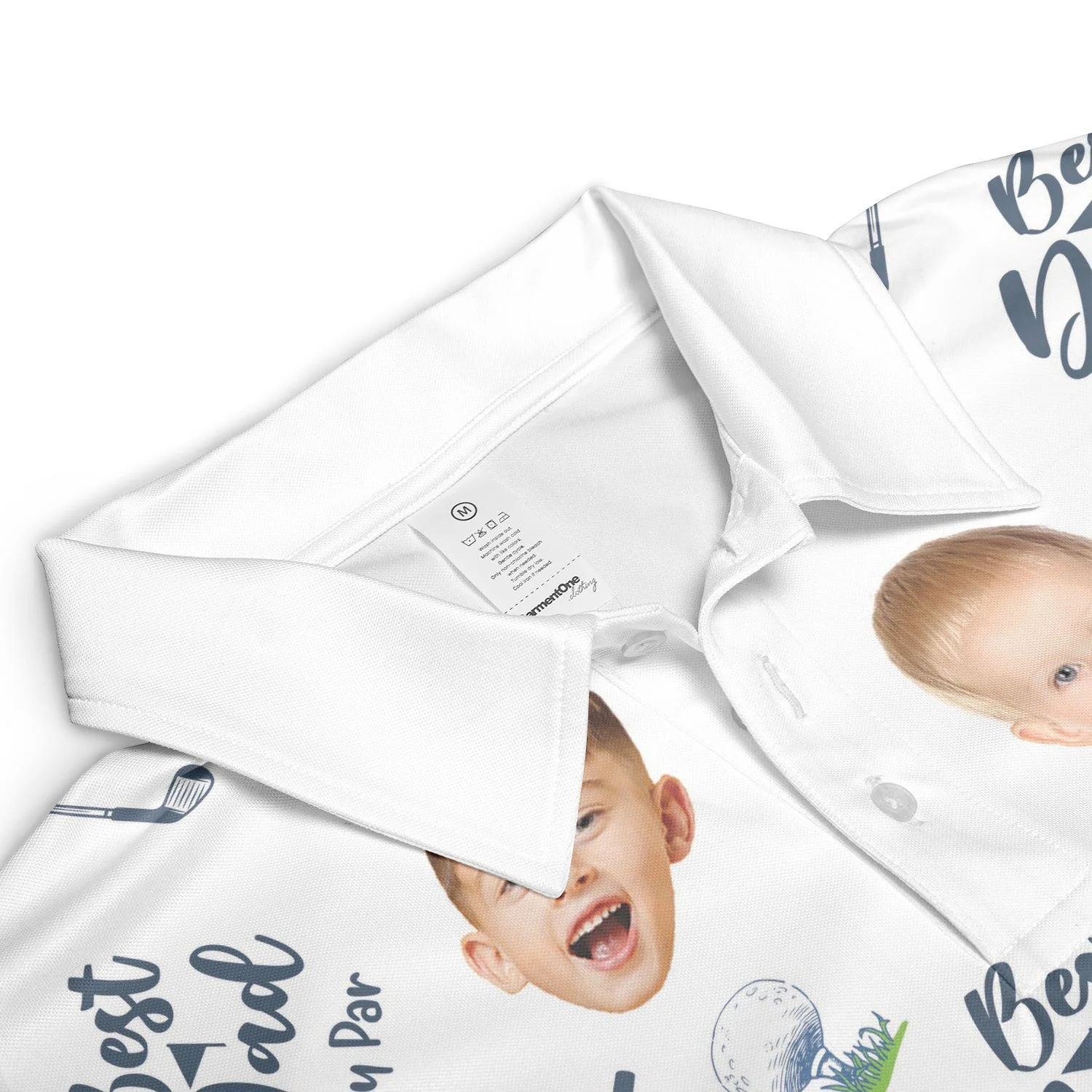 Best Dad By Par - Personalized Photo Polo Shirt - Gift For Dad - Image 7