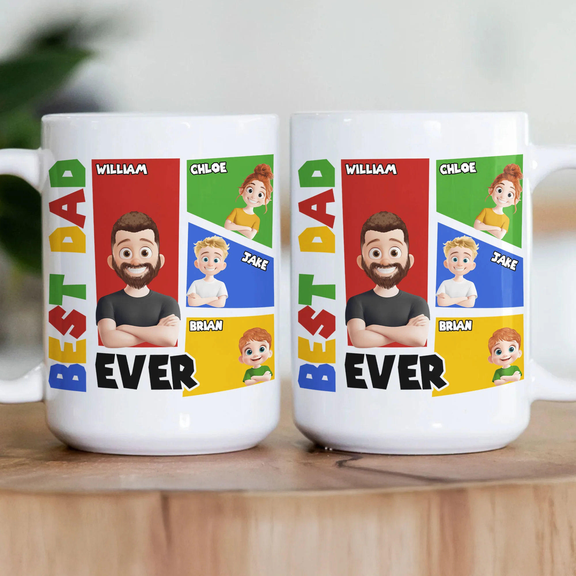 Best Dad Ever Arcade Theme - Personalized Mug - Image 3