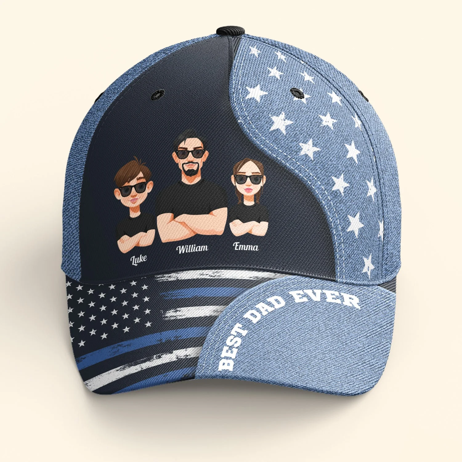 Best Dad Ever Fathers Day Gifts - Personalized Classic Cap