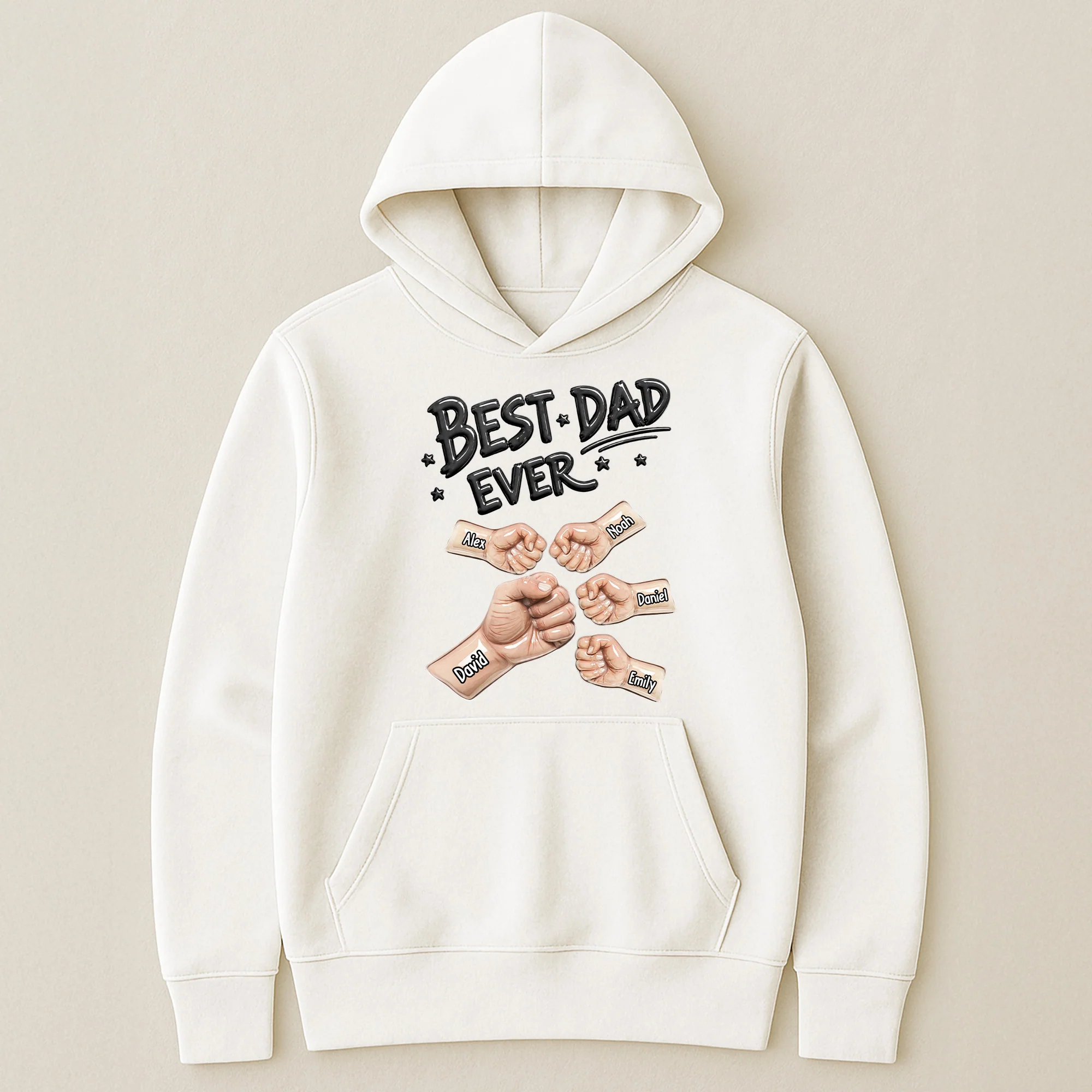 Best Dad Ever Fist Bump New Version Father's Day Gift For Husband, Dad - Personalized Shirt - Image 5