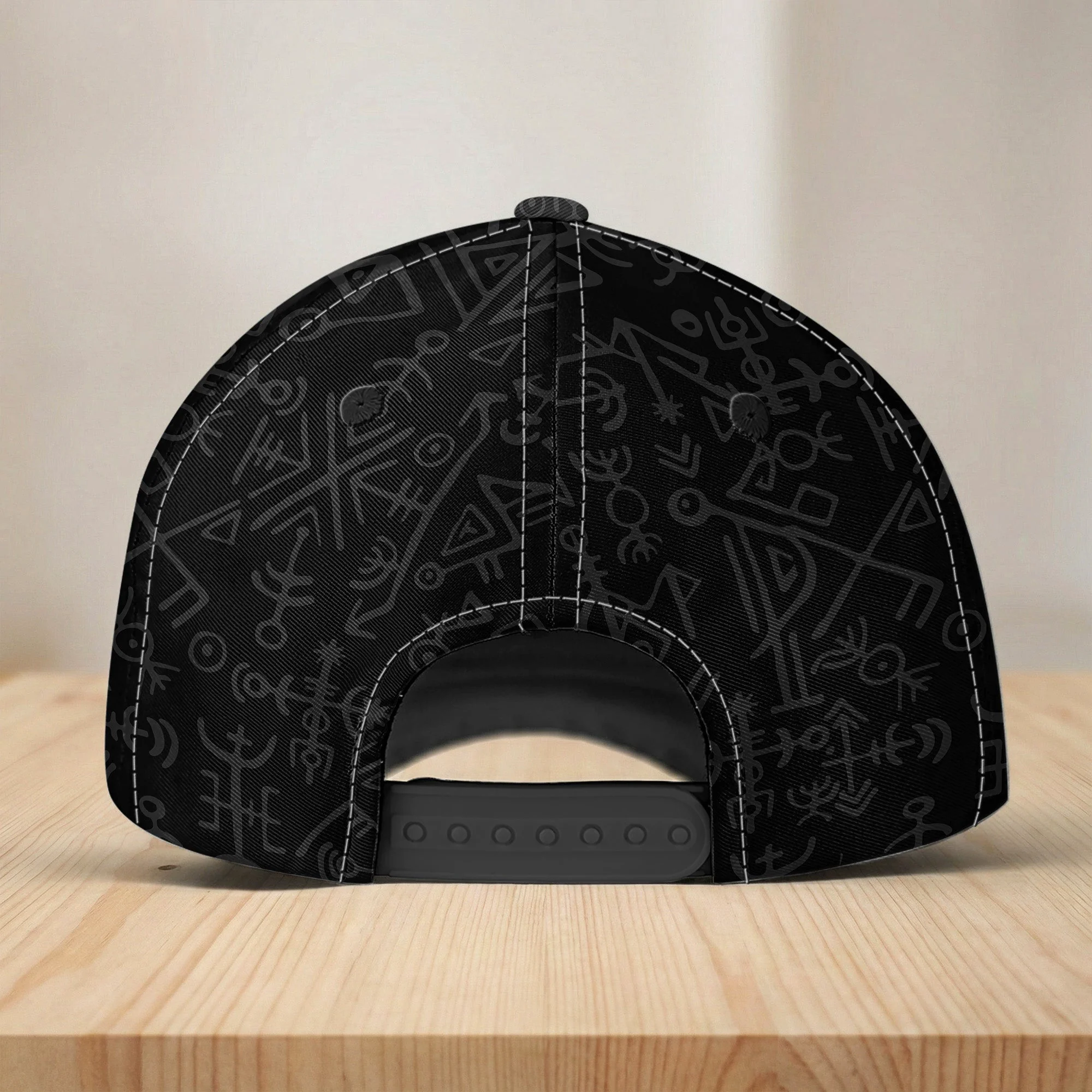 Best Dad Grandpa Ever In Viking Runes - Personalized Cap - Image 3