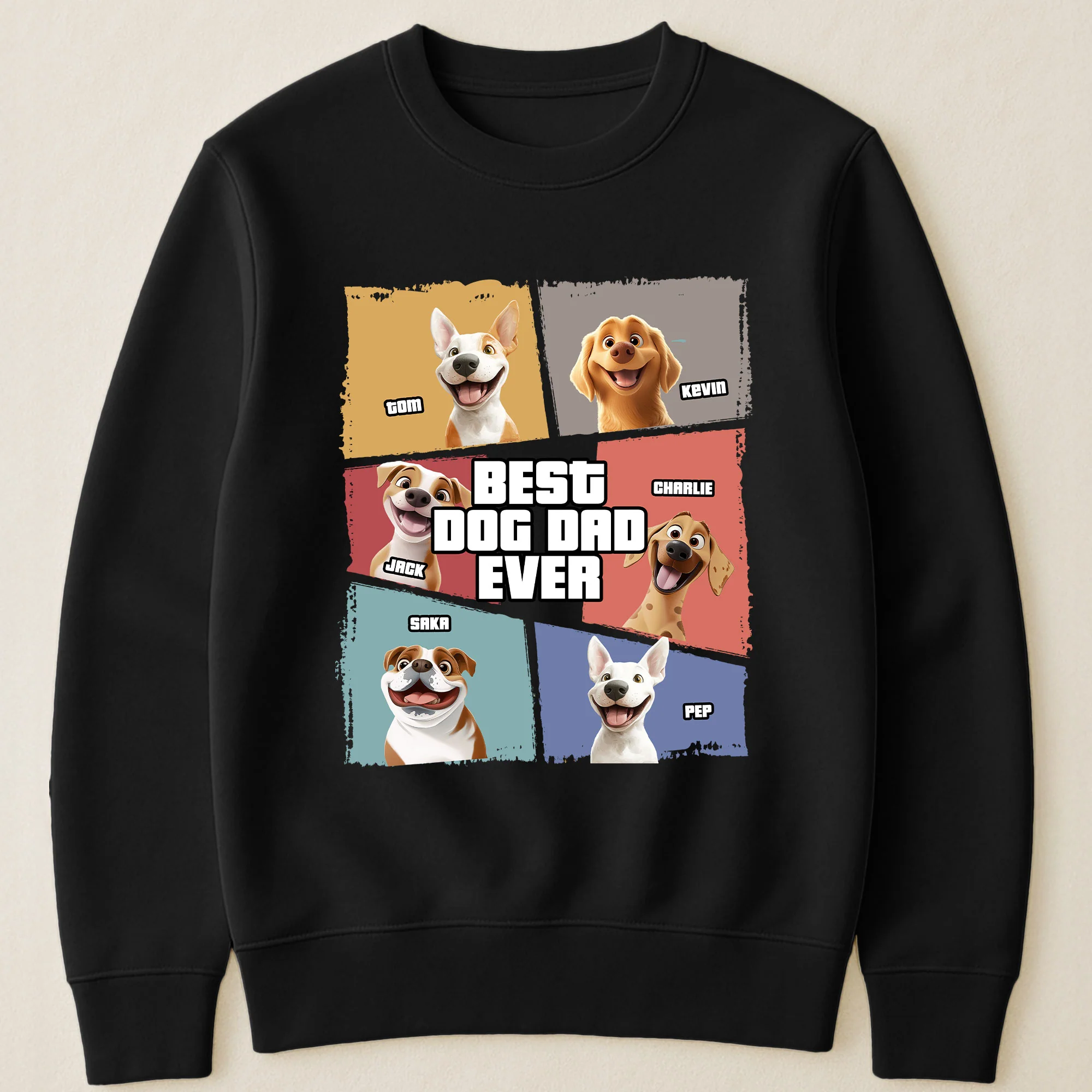 Best Dog Dad Ever New Version - Personalized Shirt - Image 3