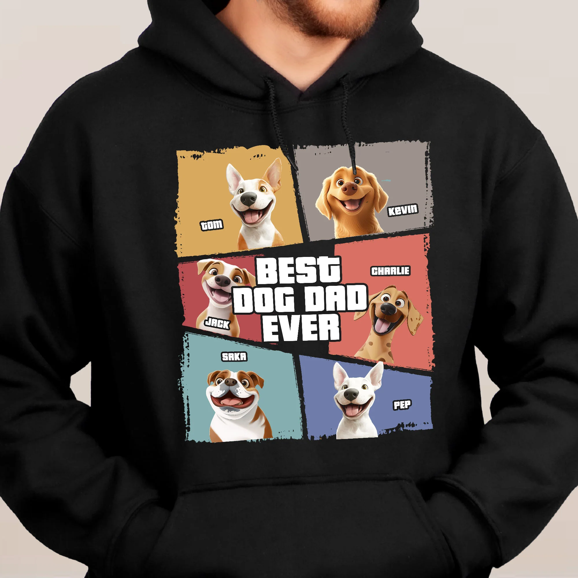 Best Dog Dad Ever New Version - Personalized Shirt - Image 6