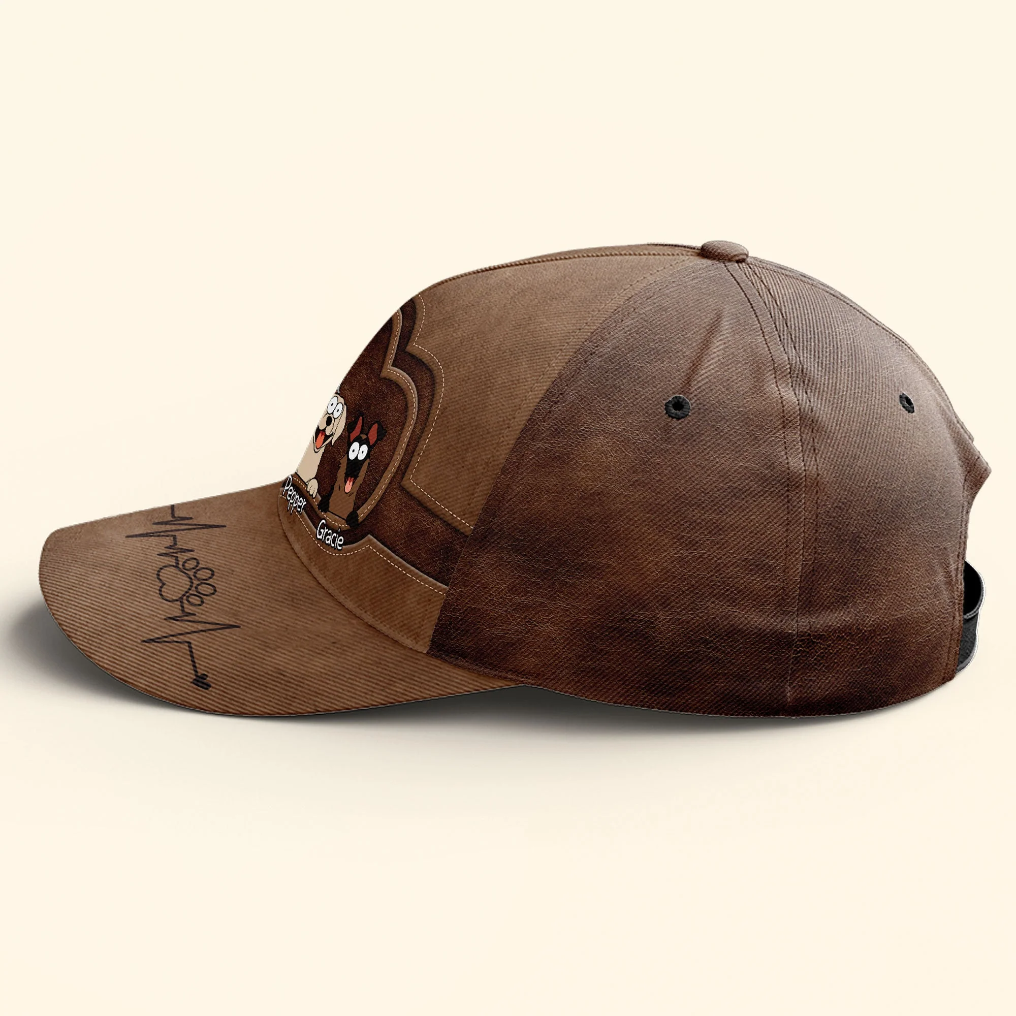Best Dog Dad Ever - Personalized Classic Cap - Image 5