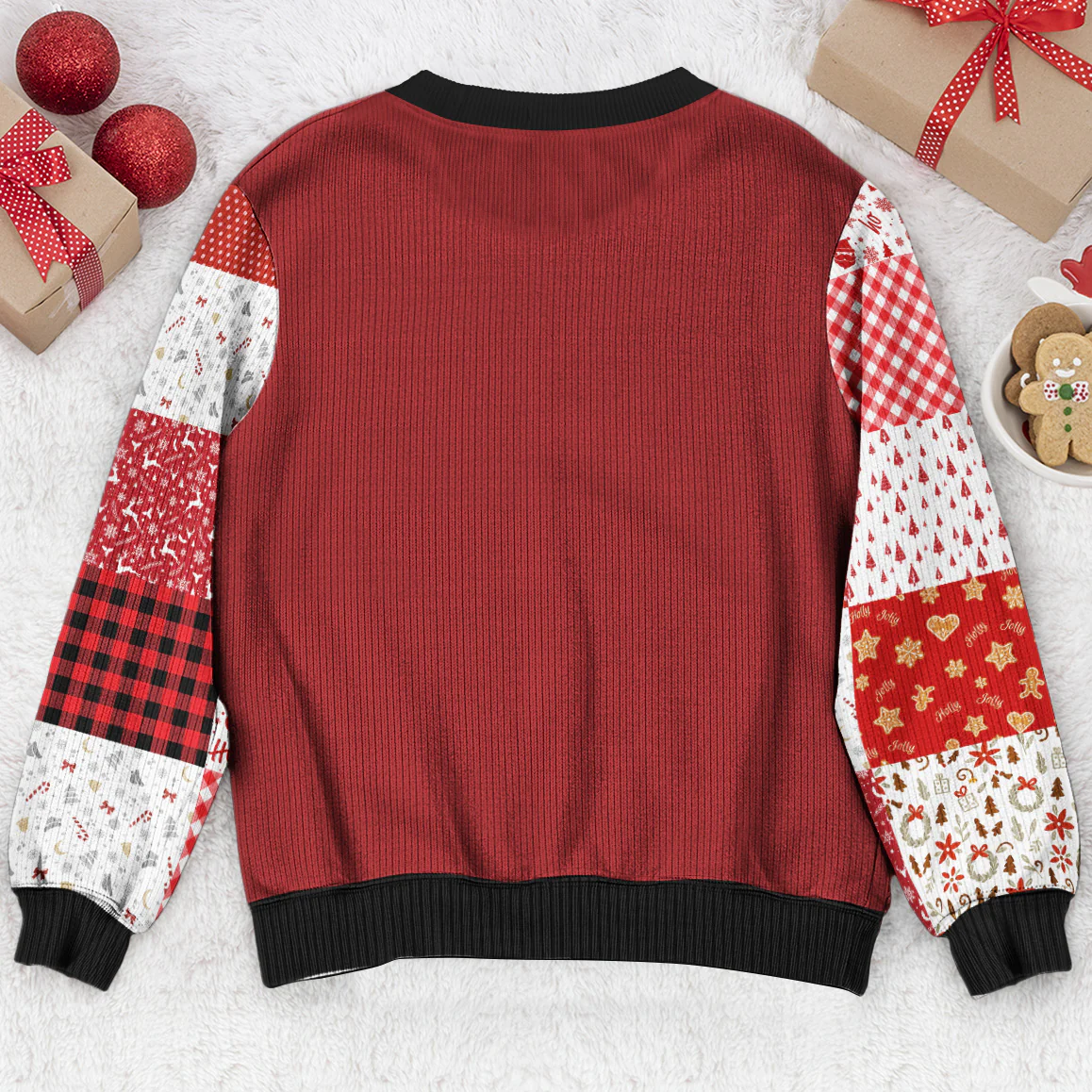 Best Dog Mom Dog Dad Ever - Personalized Ugly Sweater - Image 4