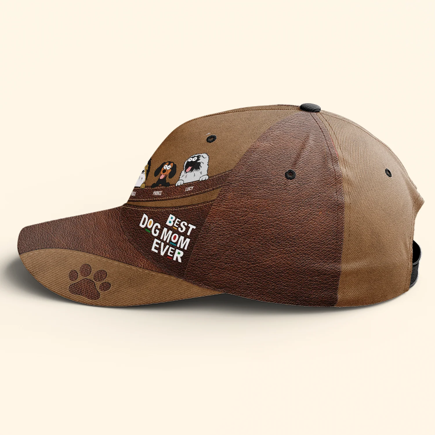 Best Dog Mom Ever - Personalized Classic Cap - Image 4