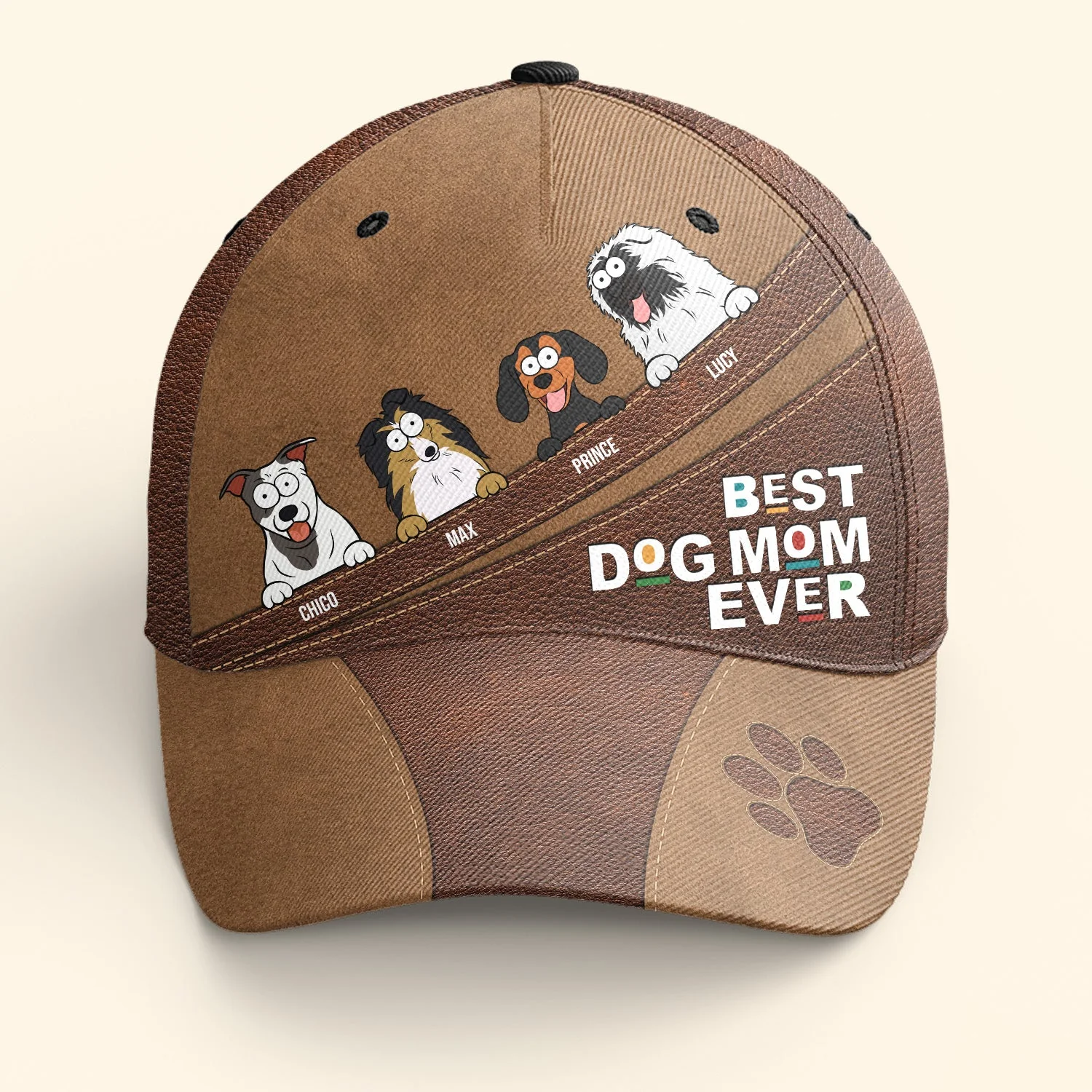 Best Dog Mom Ever - Personalized Classic Cap - Image 5
