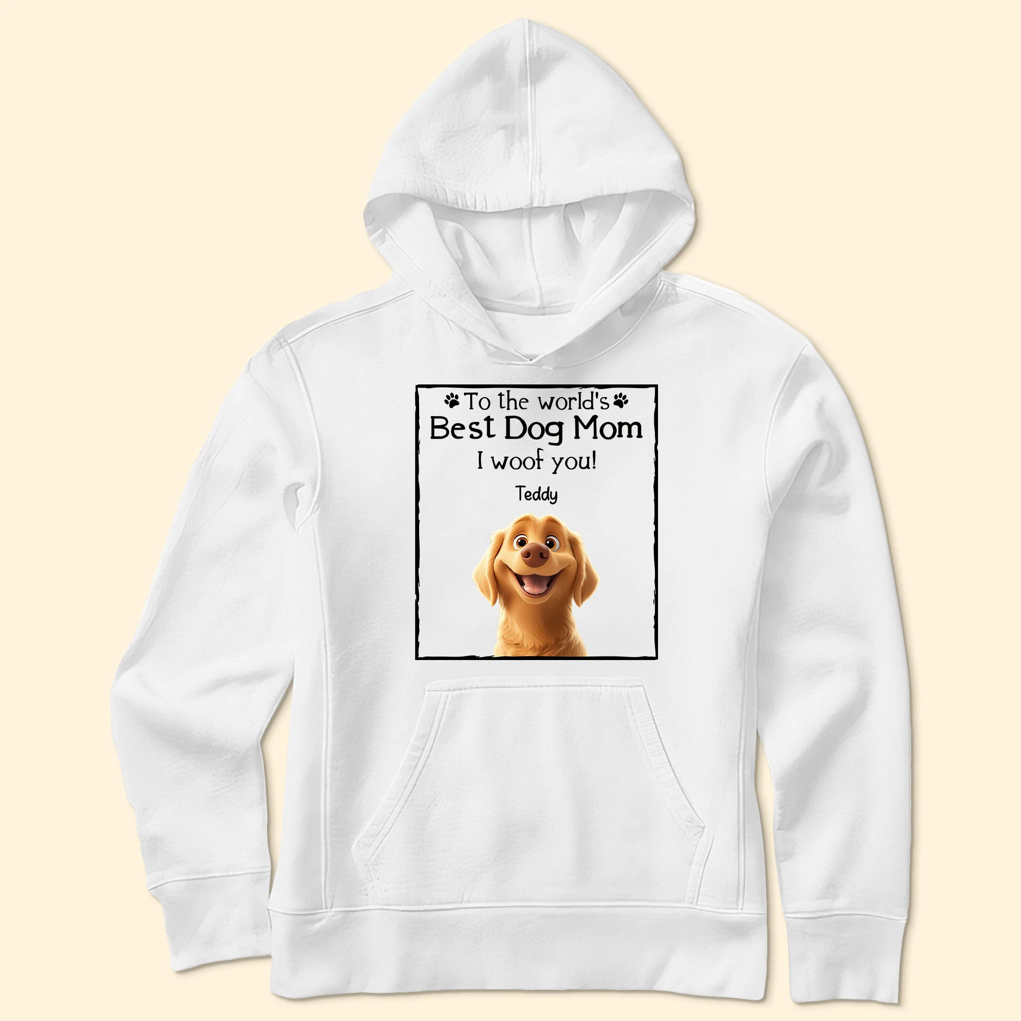 Best Dog Mom I Woof You - Personalized Shirt - Image 6