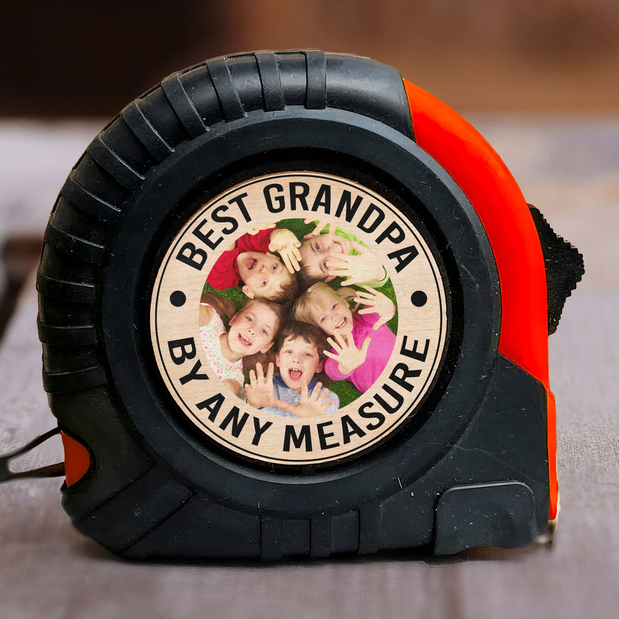 Best Grandpa By Any Measure - Personalized Photo Tape Measure - Image 5
