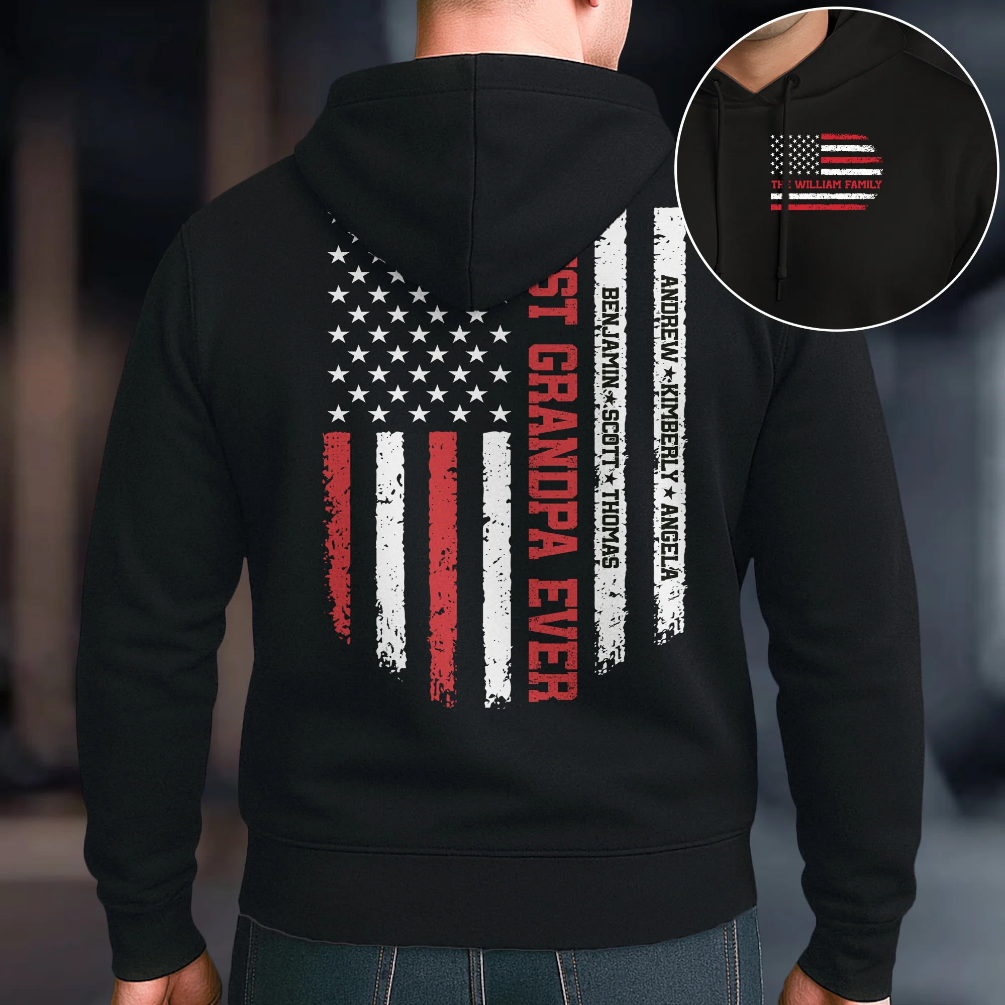 Best Grandpa Ever, Best Dad Ever - Custom With Kids' Names - Personalized Shirt - Image 4