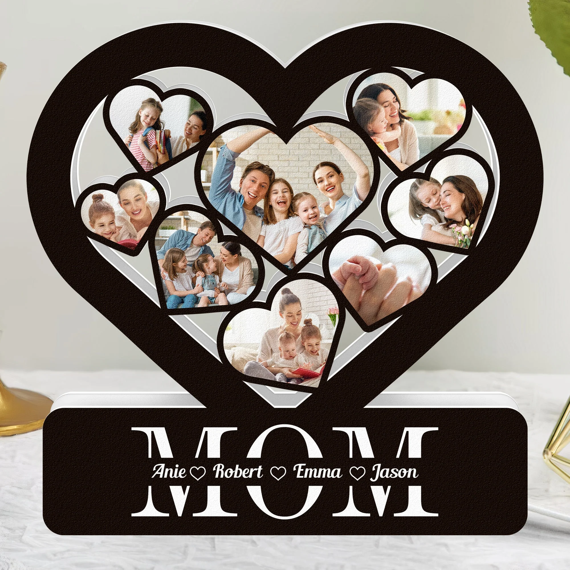 Best Mom Custom Multi Photo Mother's Day - Personalized Light Box - Image 2