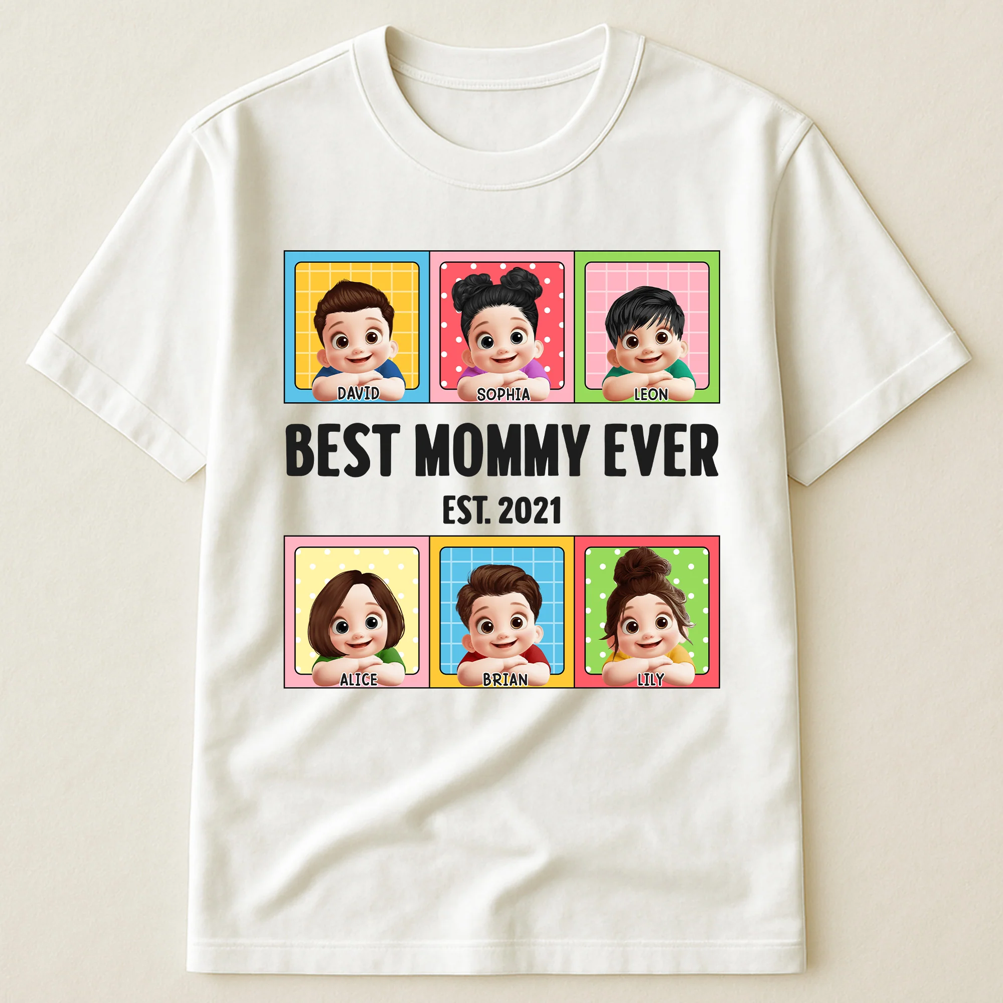 Best Mom Ever Lovely Kids - Personalized Shirt - Image 2