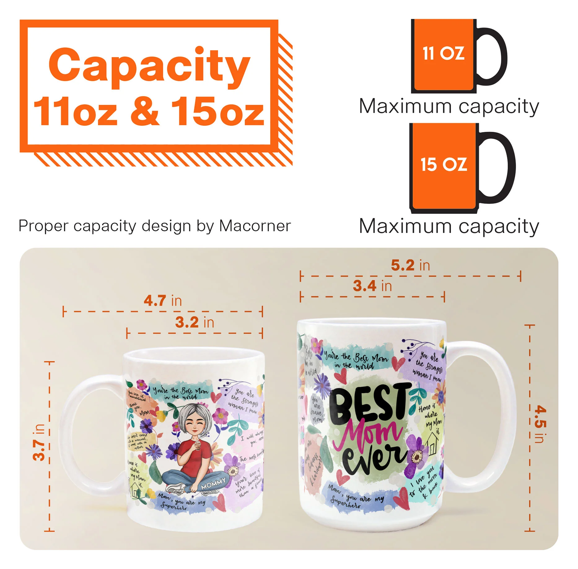 Best Mom Ever - New Version - Personalized Mug - Image 7