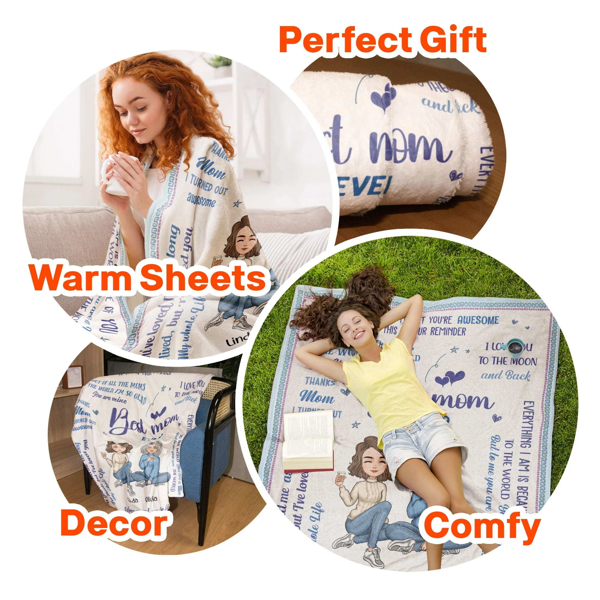 Best Mom Ever - Personalized Blanket - Image 6
