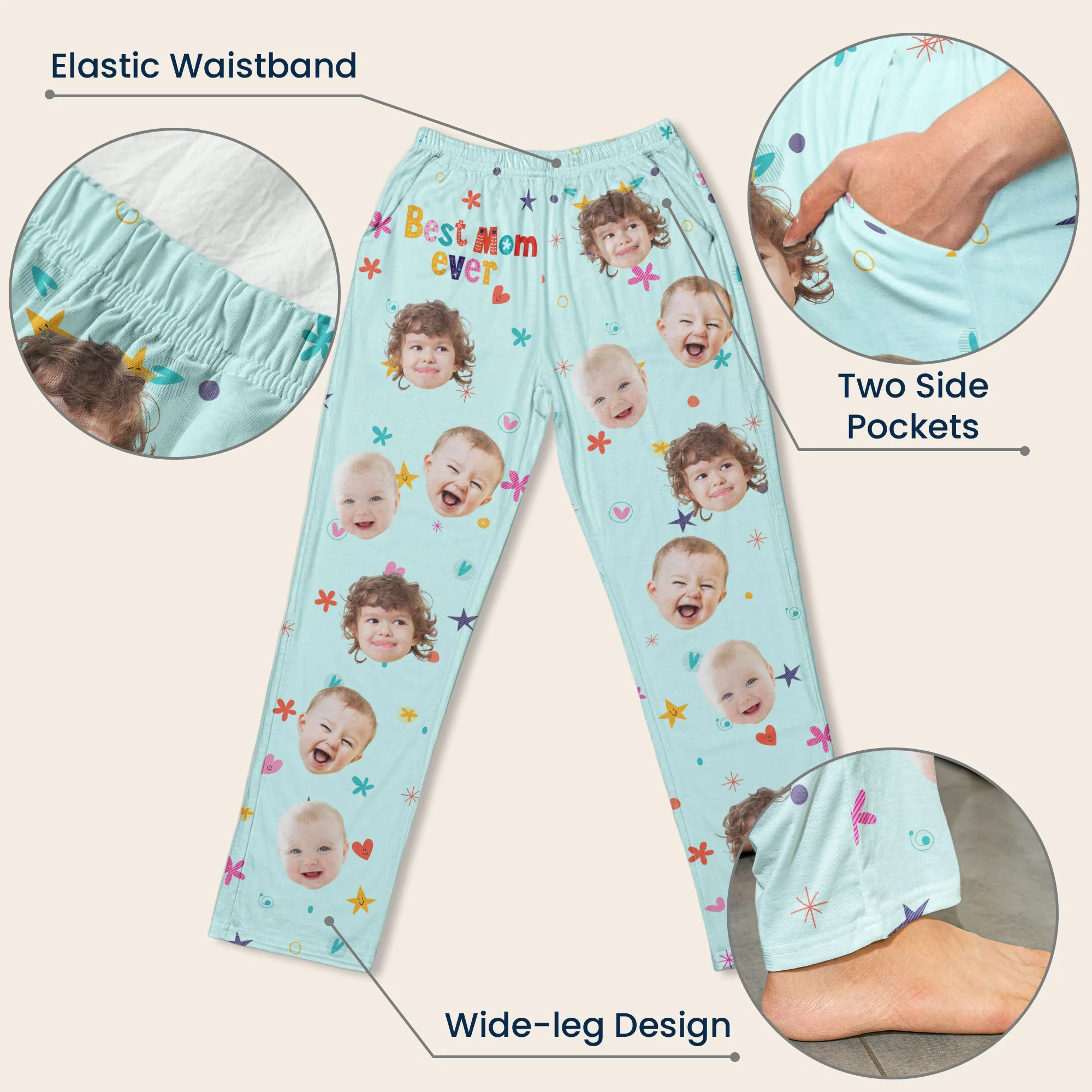 Best Mom Ever - Personalized Lounge Pants - Image 4